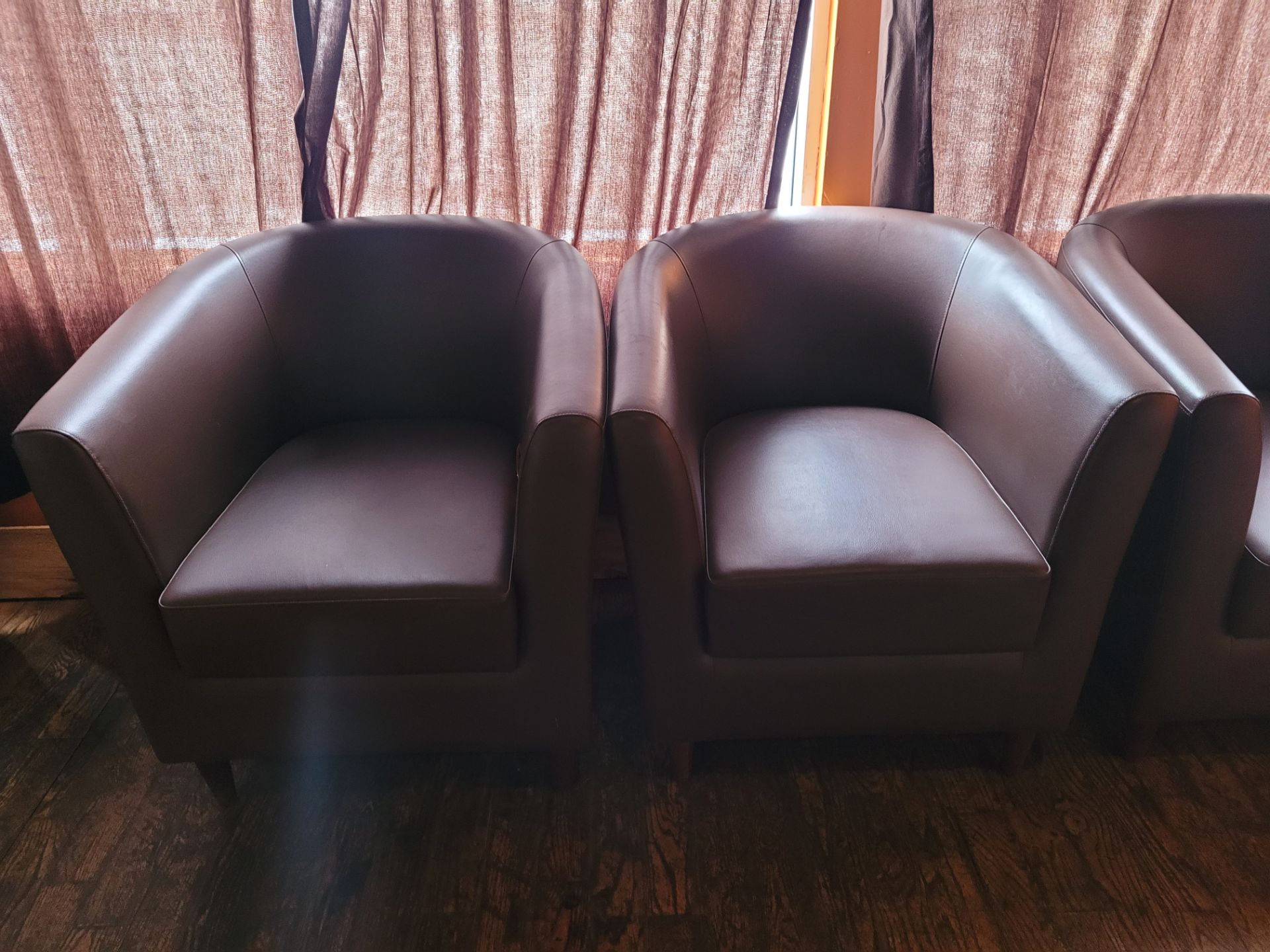 Genuine leather armchairs - Image 4 of 4