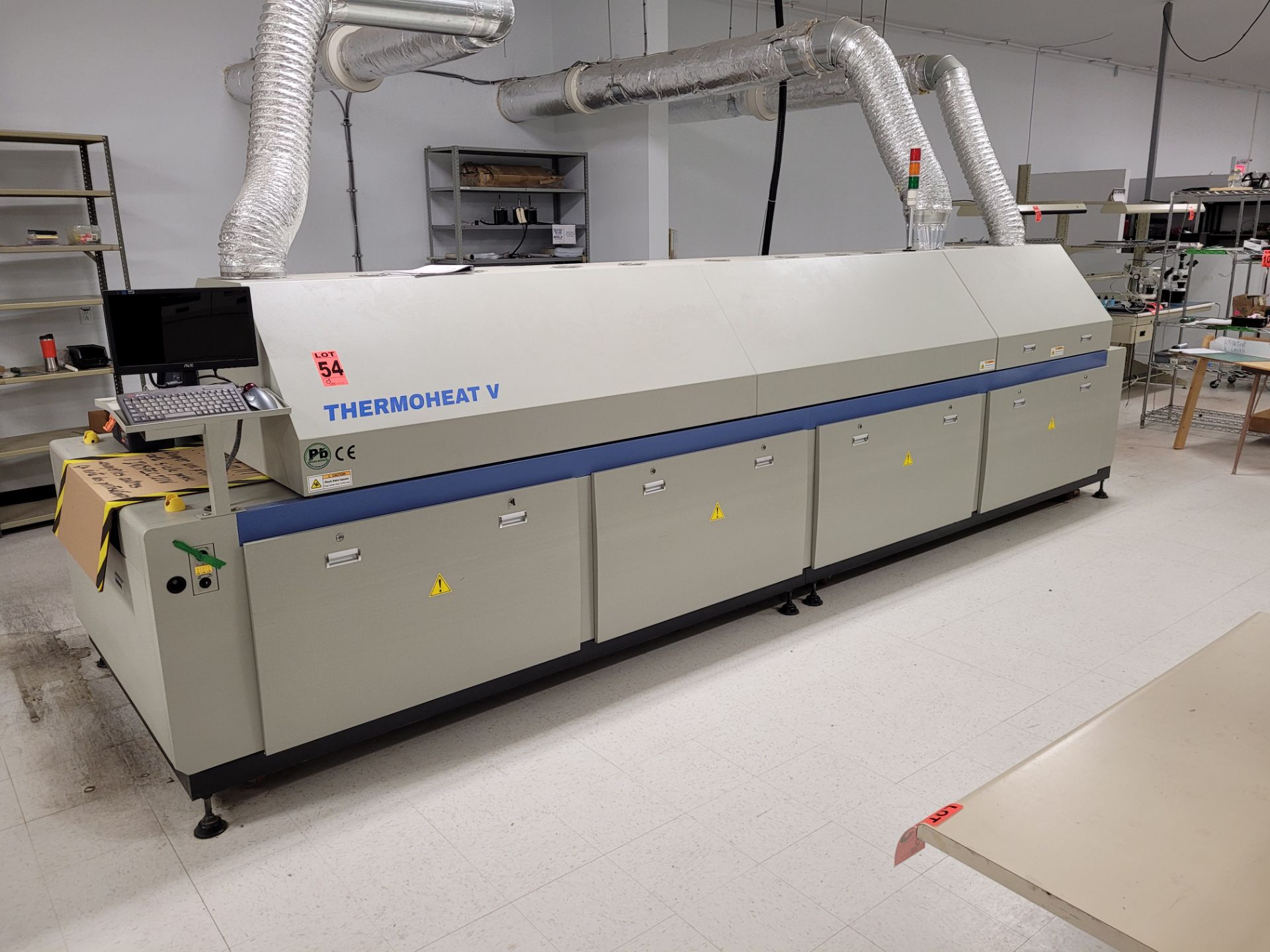 2015 MANNCORP mod. THERMOHEAT V CR1000 10-Zone SMT Reflow Oven and digital control panel ser. C20140