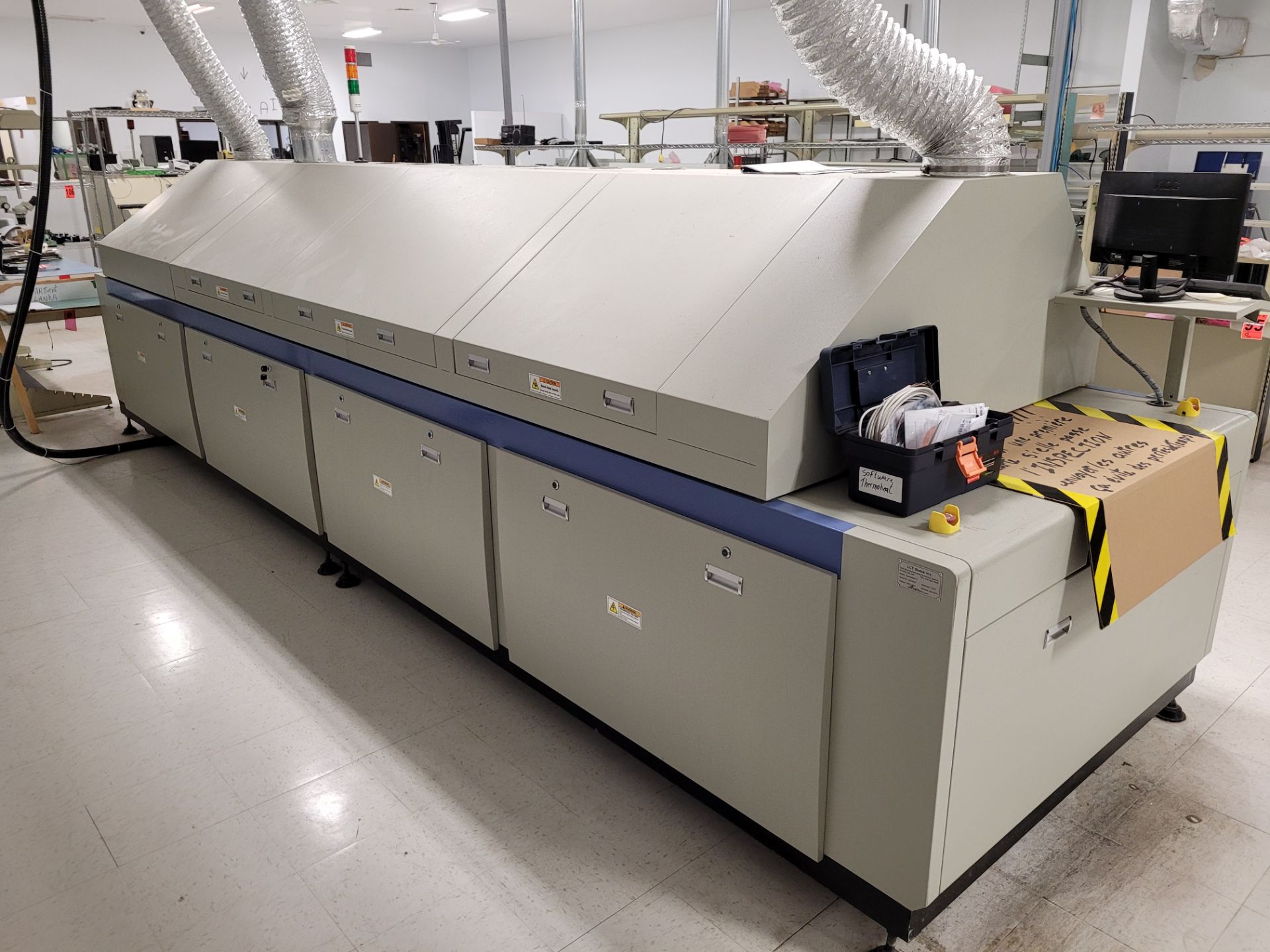 2015 MANNCORP mod. THERMOHEAT V CR1000 10-Zone SMT Reflow Oven and digital control panel ser. C20140 - Image 7 of 17