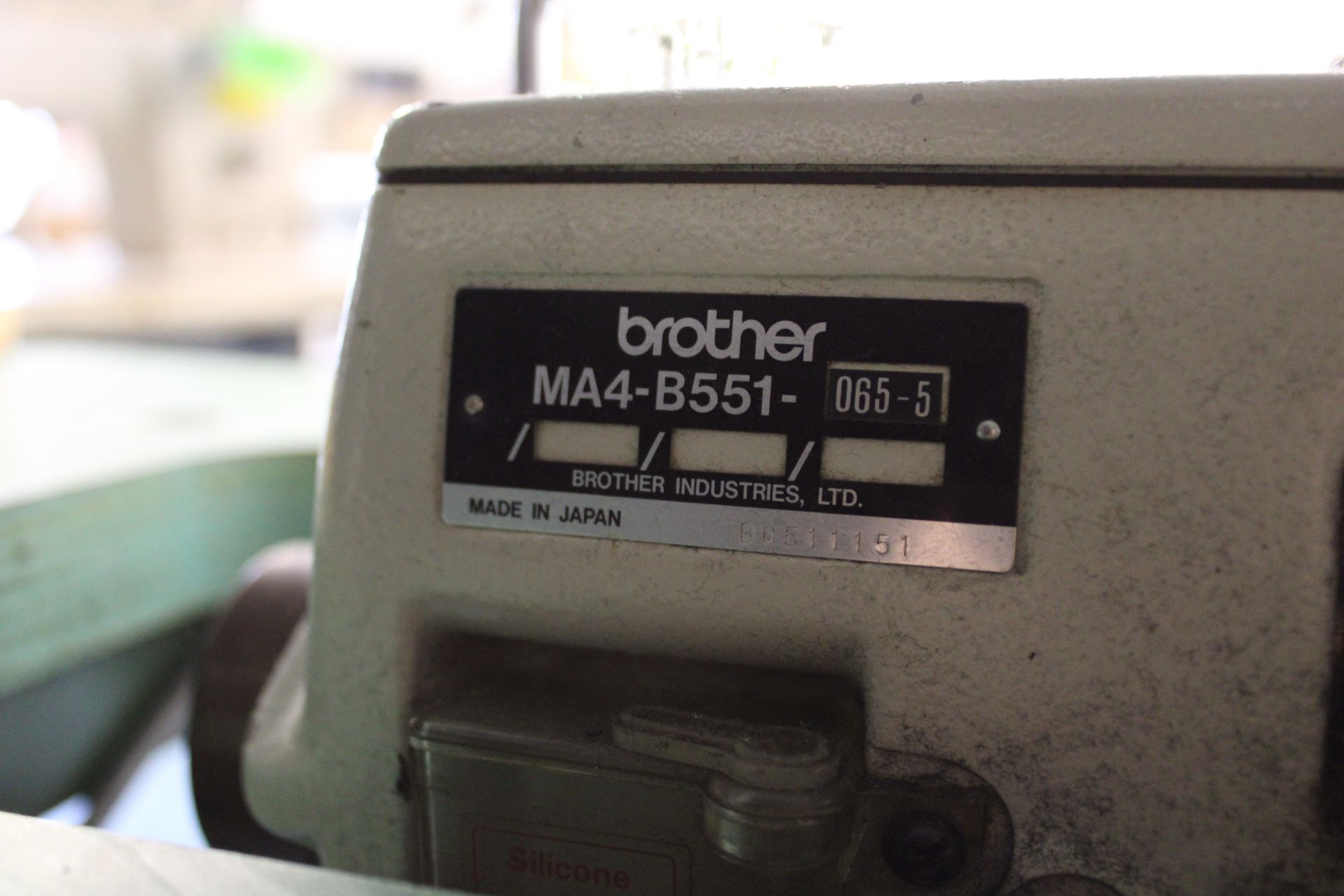 BROTHER mod. MA4-B551-065-5 industrial sewing machine, 110V, complete - Image 3 of 5