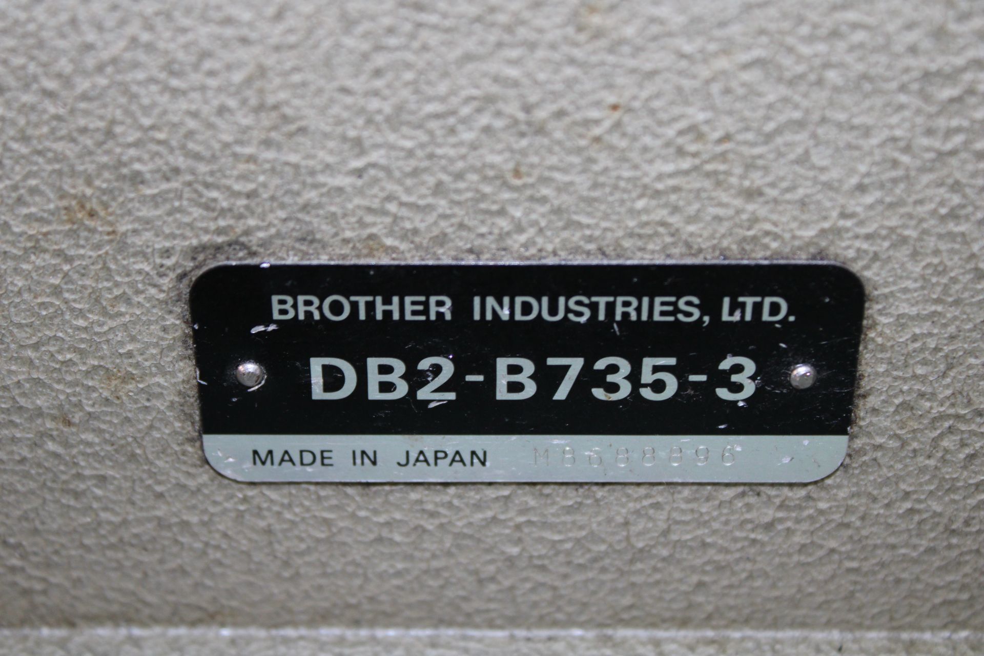 BROTHER mod. DB2-735 industrial sewing machine, clutch motor - Image 2 of 5