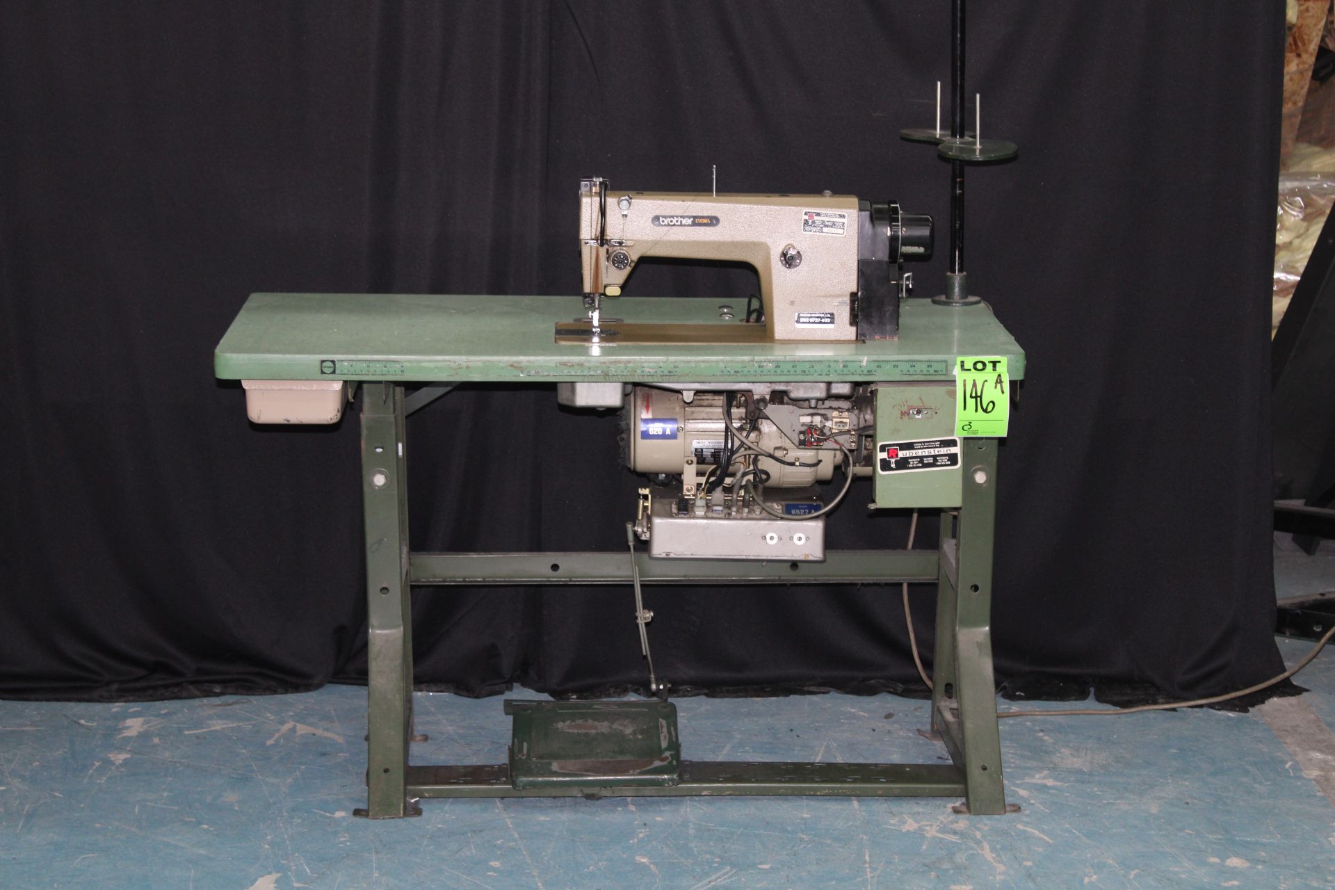 BROTHER mod. DB2-737-403 industrial sewing machine, P/T/FOOT LIFT, Sure Stop, 110V,