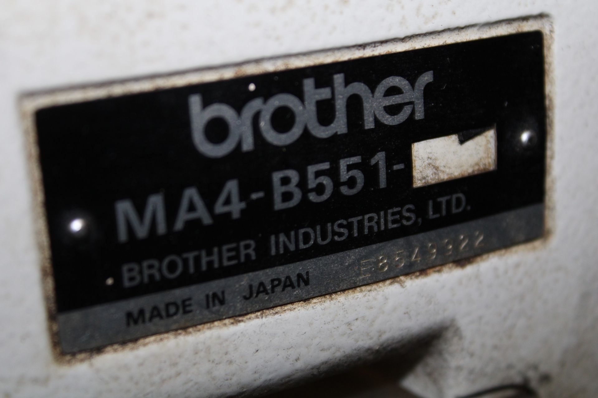 BROTHER mod. MA4-B551-065-5, head only - Image 2 of 4