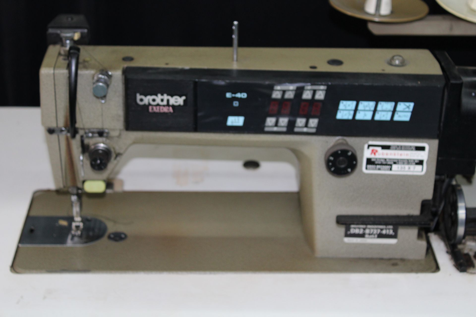 BROTHER mod. DB2-737-413 industrial sewing machine, P/T/FOOT LIFT, Mark II, 110V, - Image 3 of 5