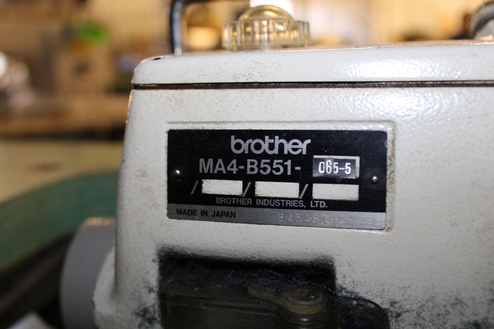 BROTHER mod. MA4-B551-065-5 industrial sewing machine, 110V, complete - Image 3 of 5
