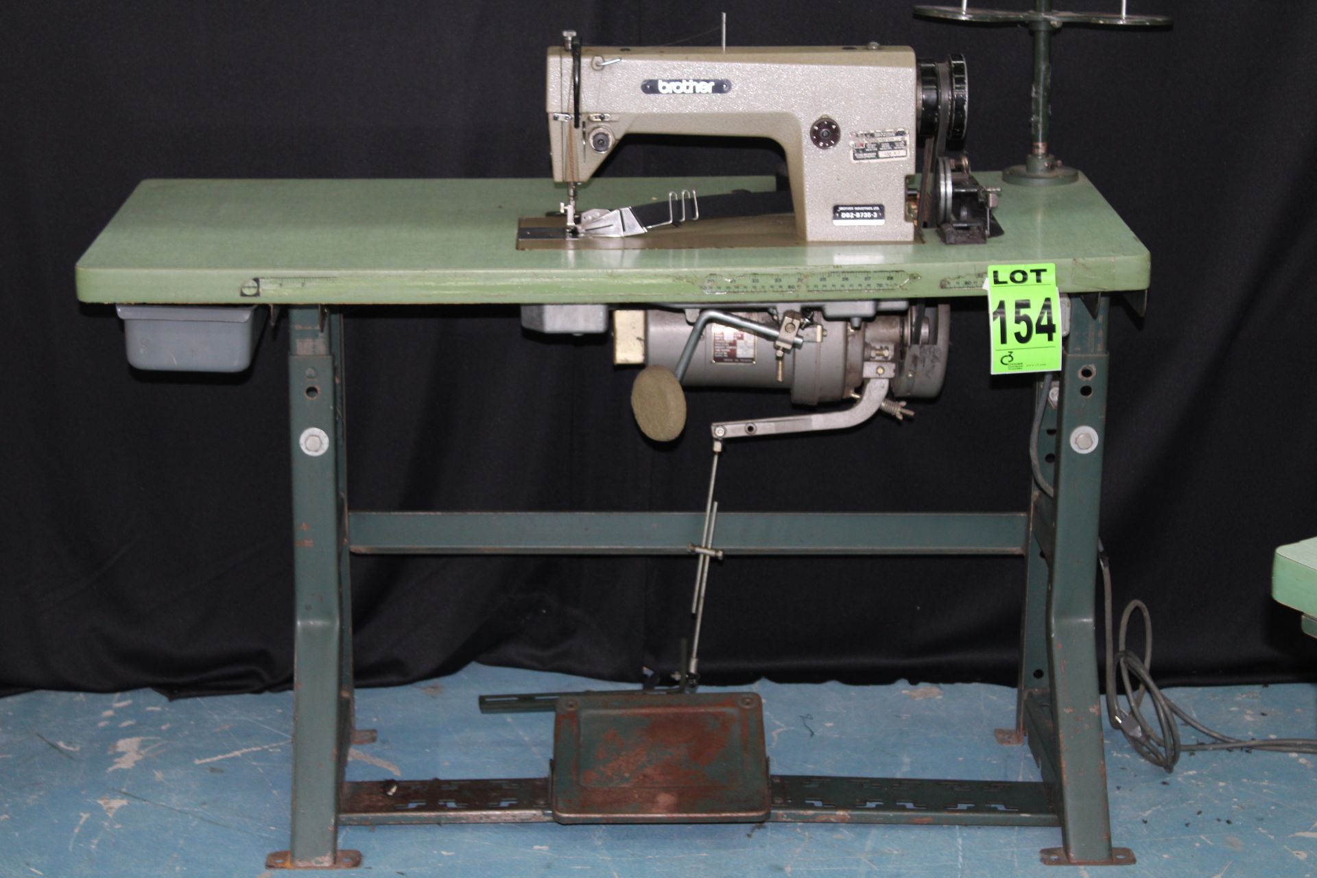 BROTHER mod. DB2-735 industrial sewing machine, clutch motor