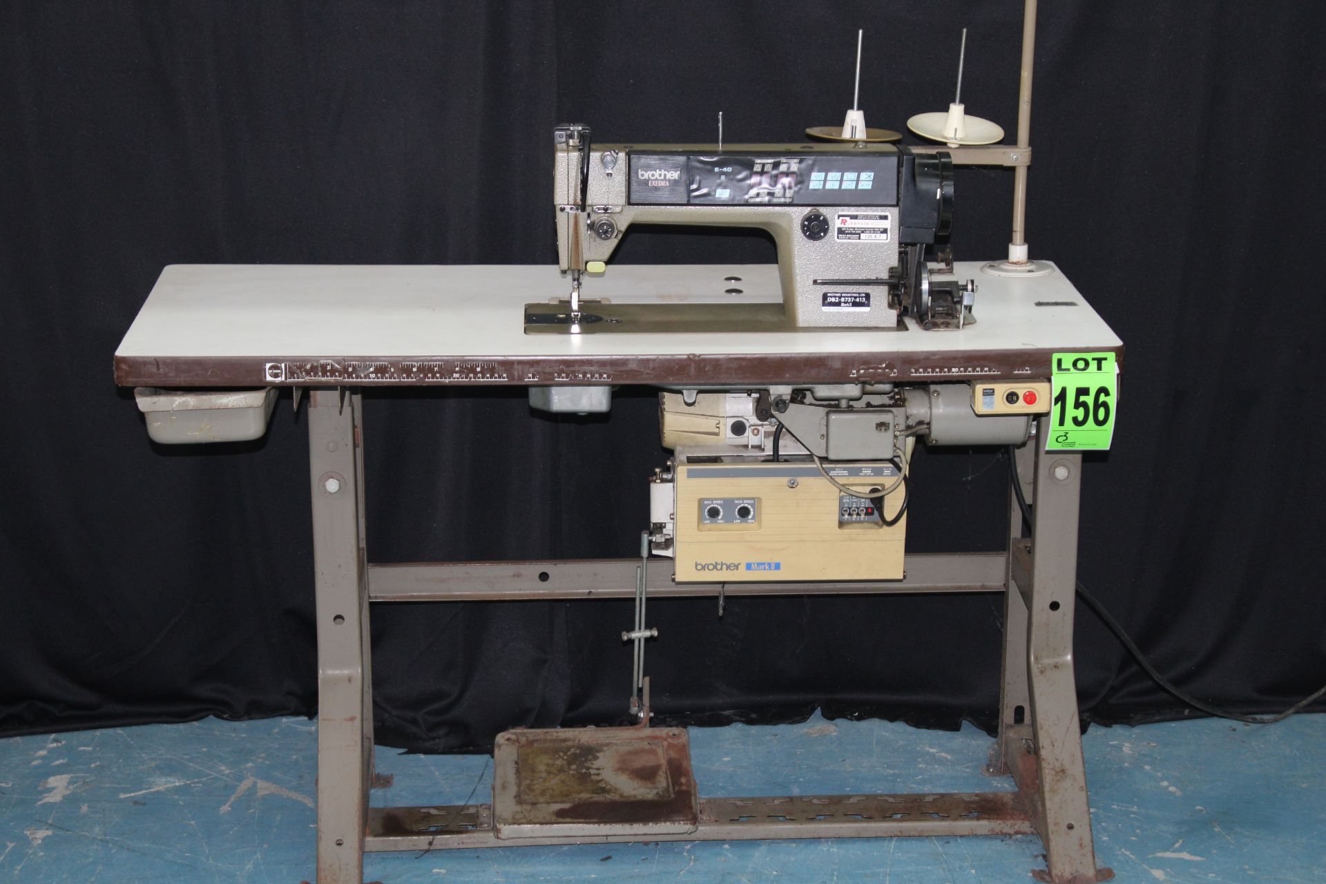 BROTHER mod. DB2-737-413 industrial sewing machine, P/T/FOOT LIFT, Mark II, 110V,