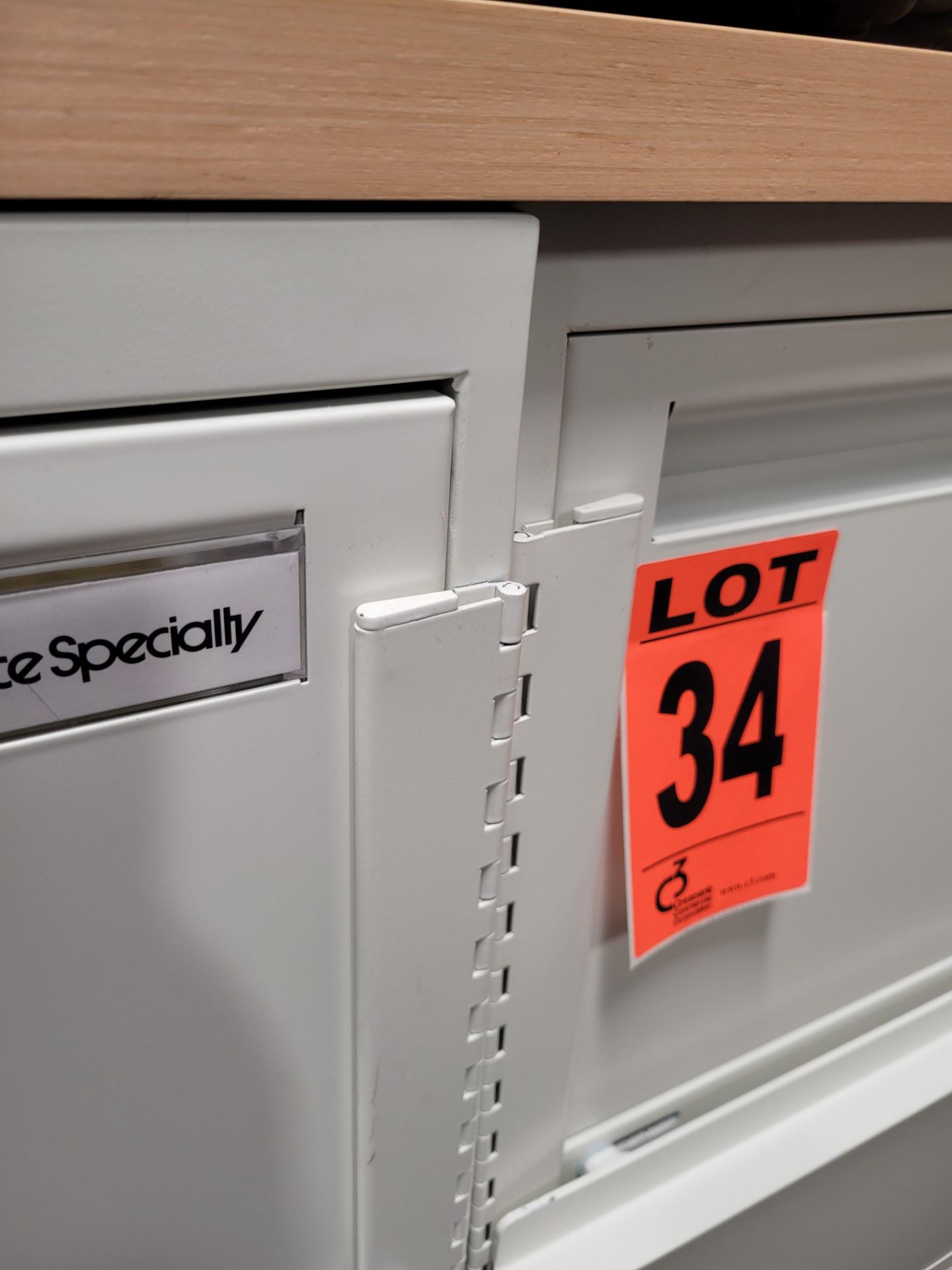OFFICE SPECIALLY 3-door horizontal filing cabinets with lockbar - Image 3 of 4