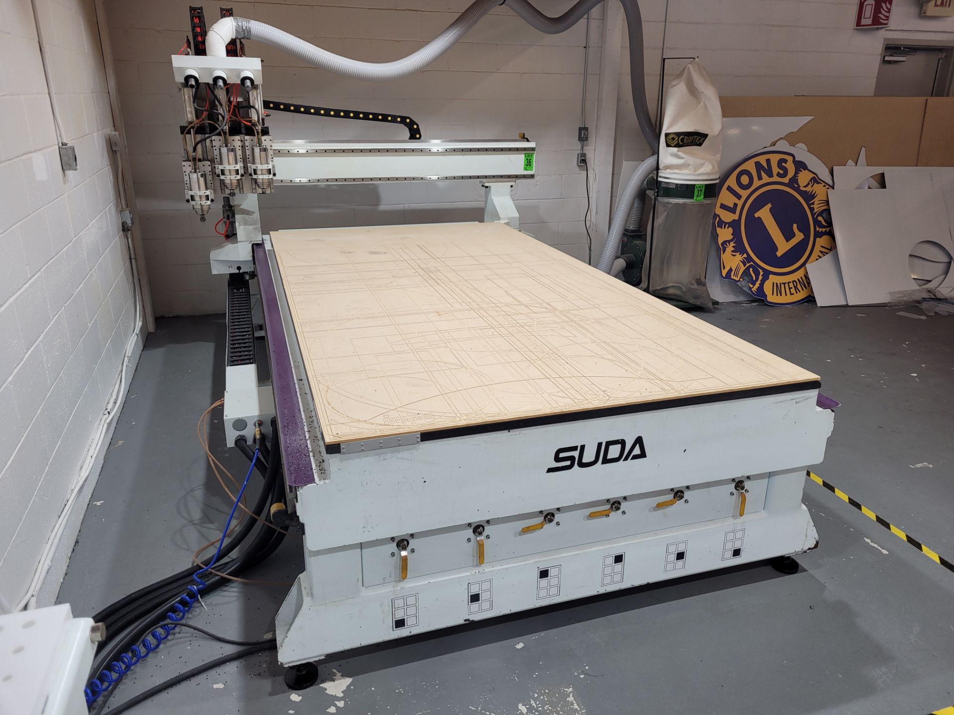 2015 SUDA ATC CNC Router mod. MG1630C, 3-Head System with Accessories and CRAFTEX mod. FM-300 Collec - Image 51 of 51
