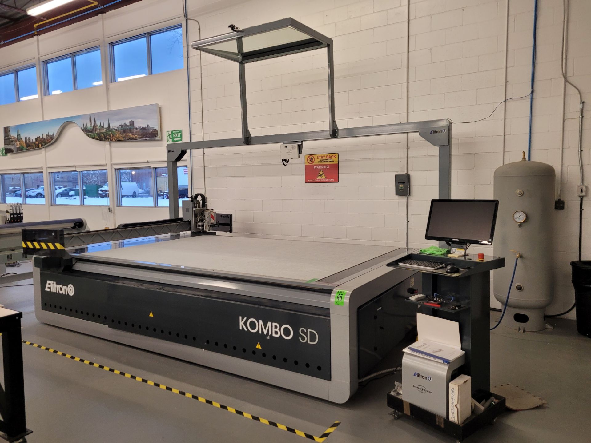2014 ELITRON CAM mod. Kombo 3120 SD Automatic Cutting System, ser. 303141683G, 3PH, with air tank an - Image 2 of 46