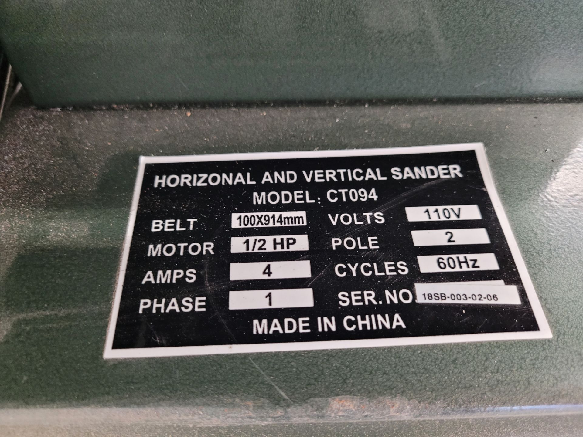 CRAFTEX mod. CT094 Horizontal/Vertical Sander and misc. sanding belts - Image 5 of 6