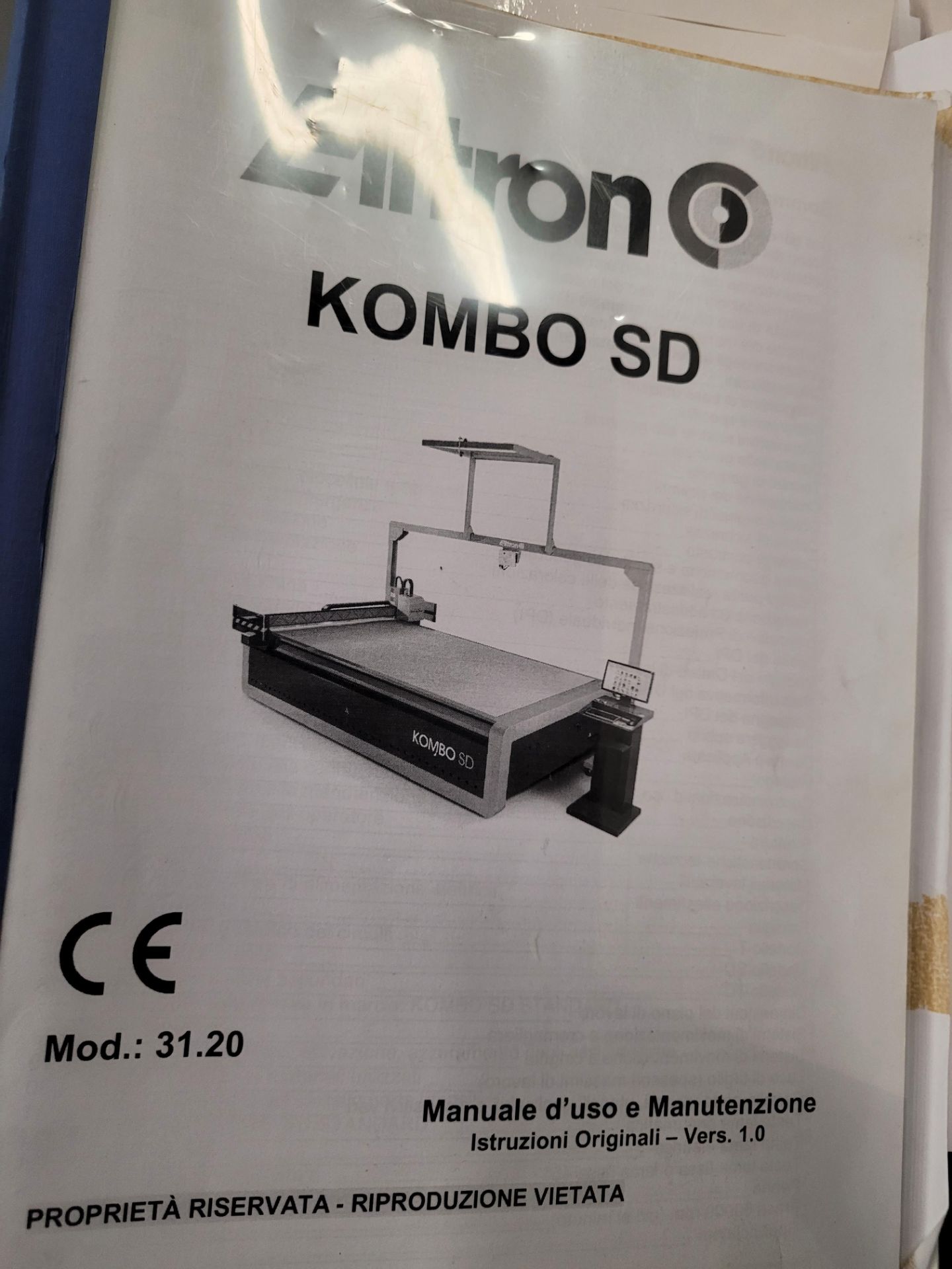 2014 ELITRON CAM mod. Kombo 3120 SD Automatic Cutting System, ser. 303141683G, 3PH, with air tank an - Image 25 of 46