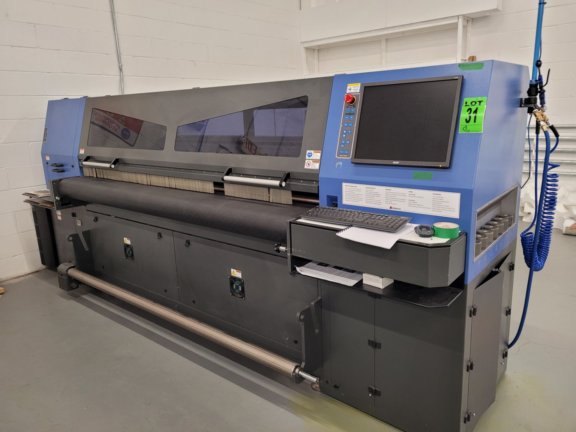 DYSS UV Printing Machine mod. Lasco & Apollo, ser. 221674RR000100264, 220V, includes conveyors and - Image 2 of 37