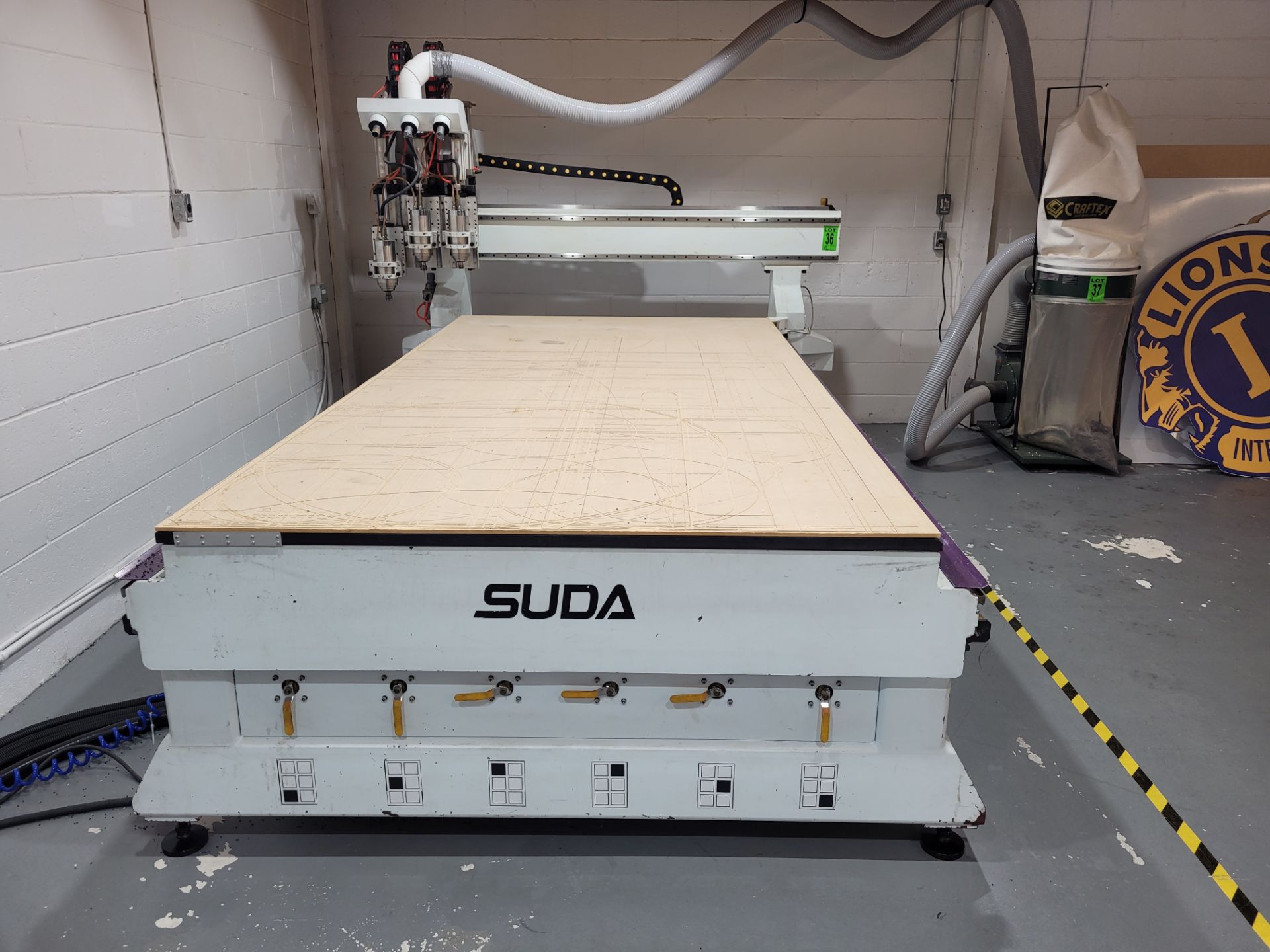 2015 SUDA ATC CNC Router mod. MG1630C, 3-Head System with Accessories and CRAFTEX mod. FM-300 Collec - Image 9 of 51