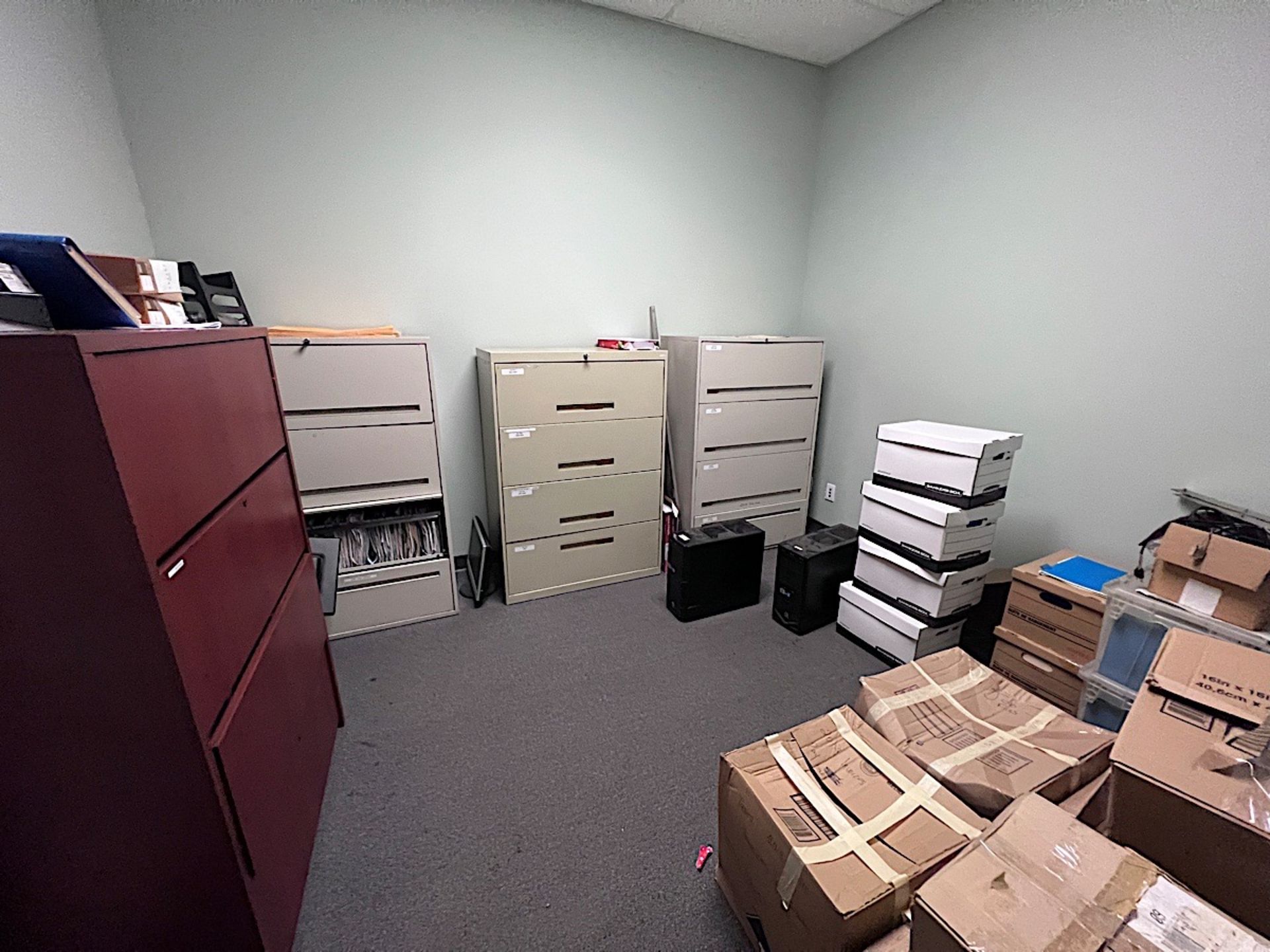 LOT OF FILE CABINETS