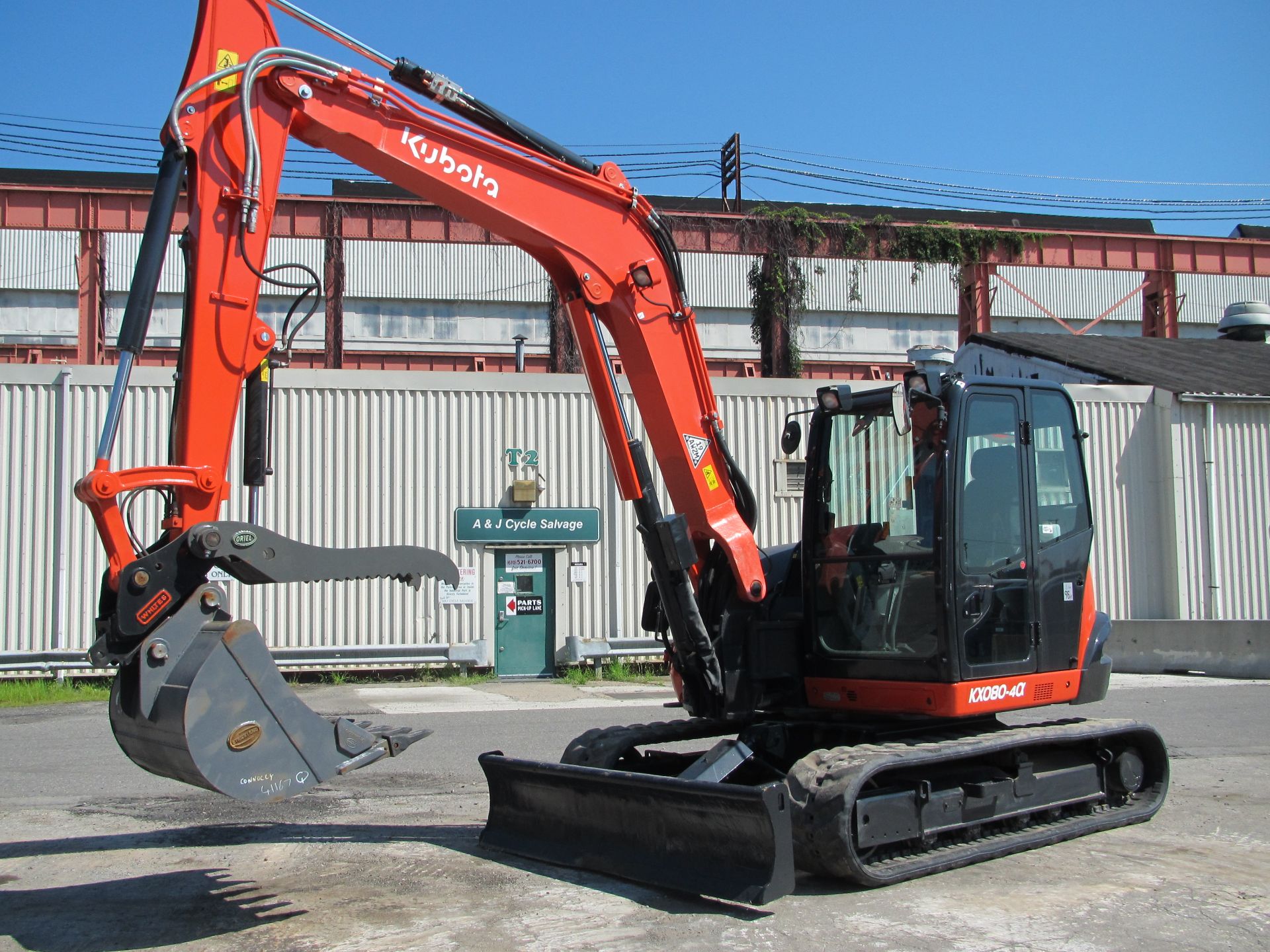 2019 Kubota KX080-4 Excavator - Image 2 of 10