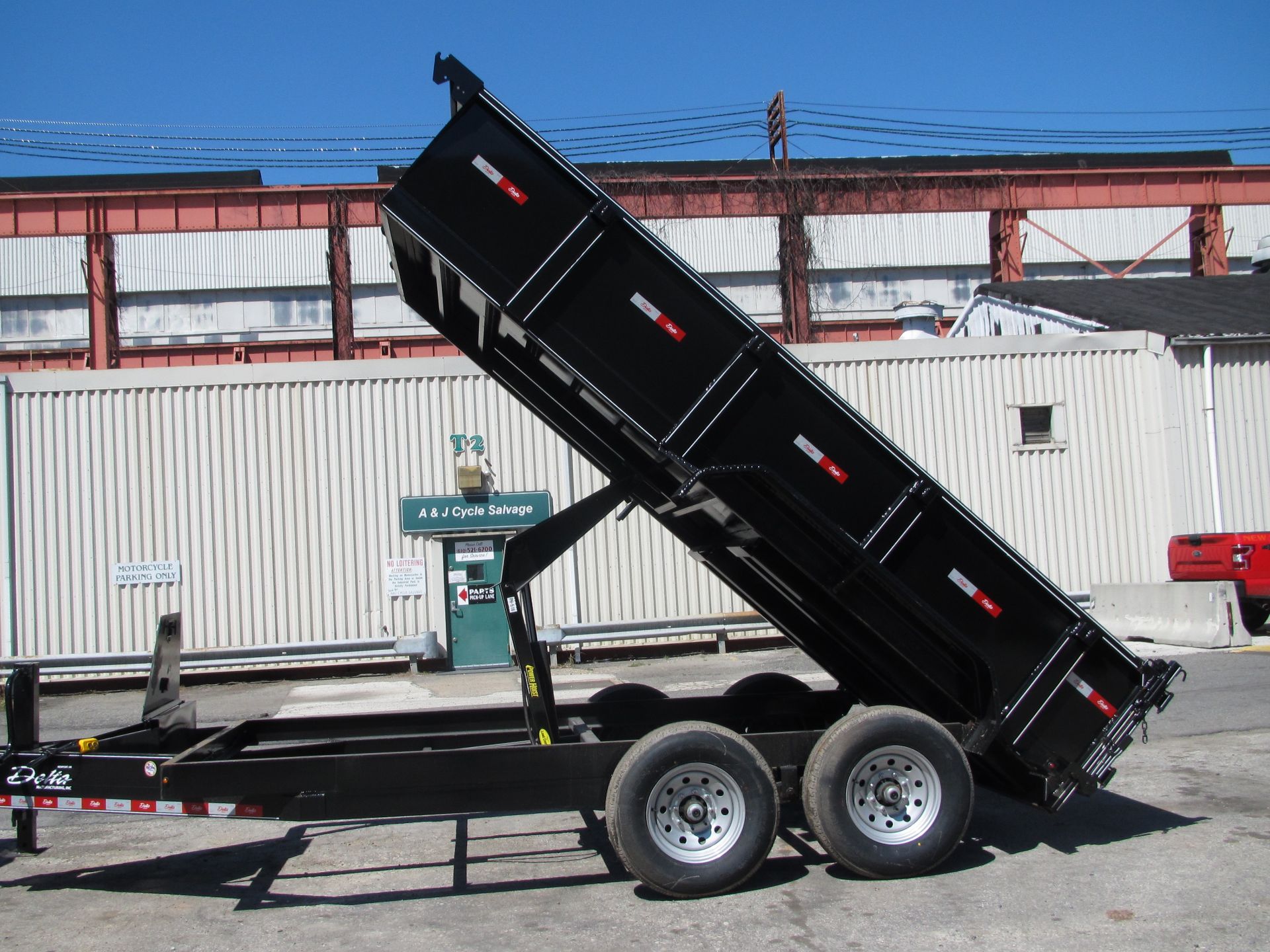 NEW 2021 Delta 14FT Dump Trailer 14,000 GVW - Image 9 of 13