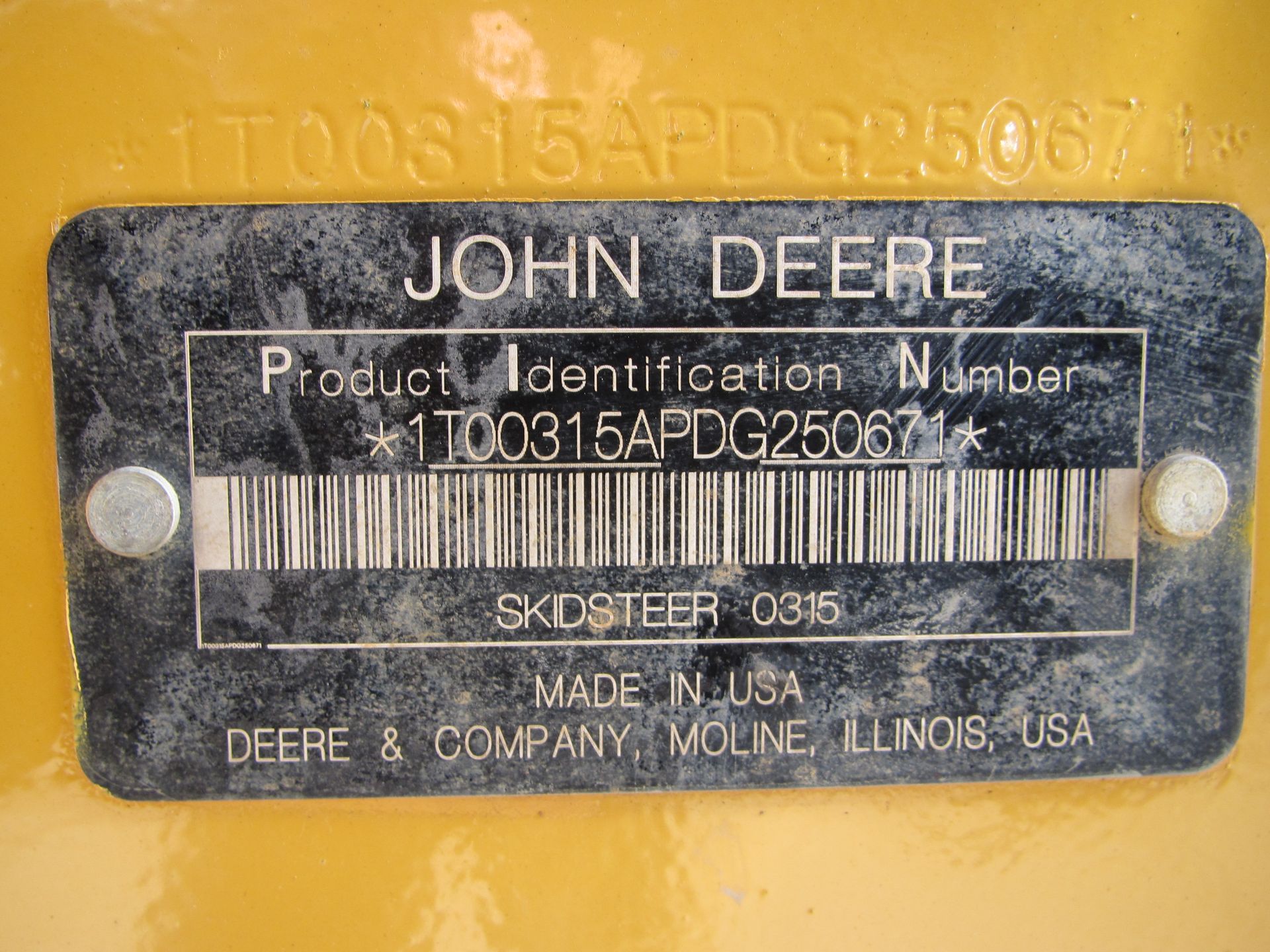 2013 John Deere 315 Skid Steer - Image 15 of 15