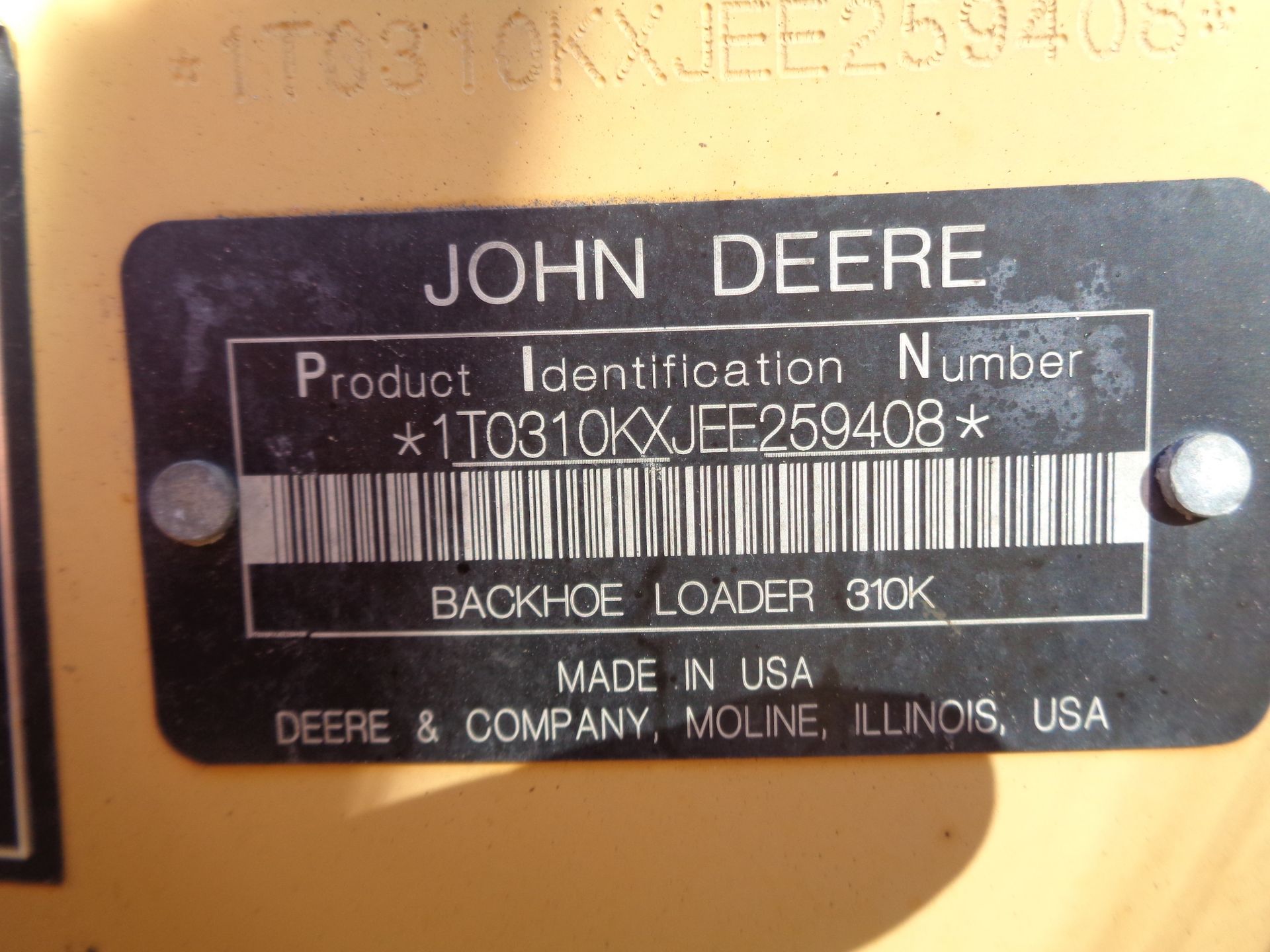 2014 John Deere 310K Backhoe - Image 14 of 14