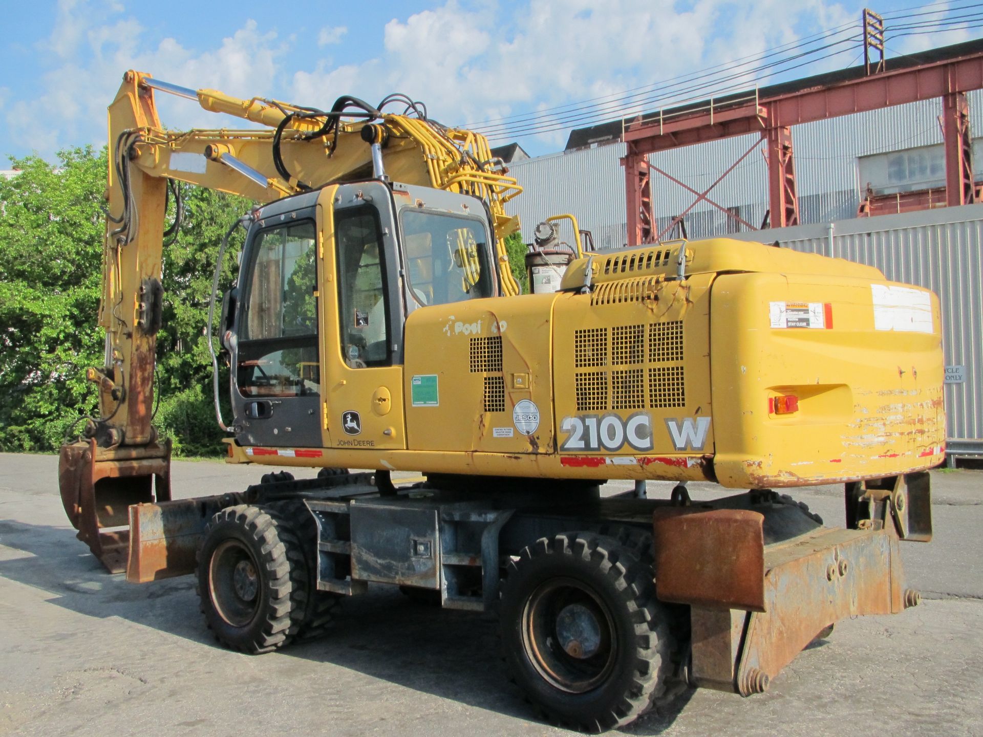 John Deere 210C Rubber Tired Excavator - Image 9 of 24