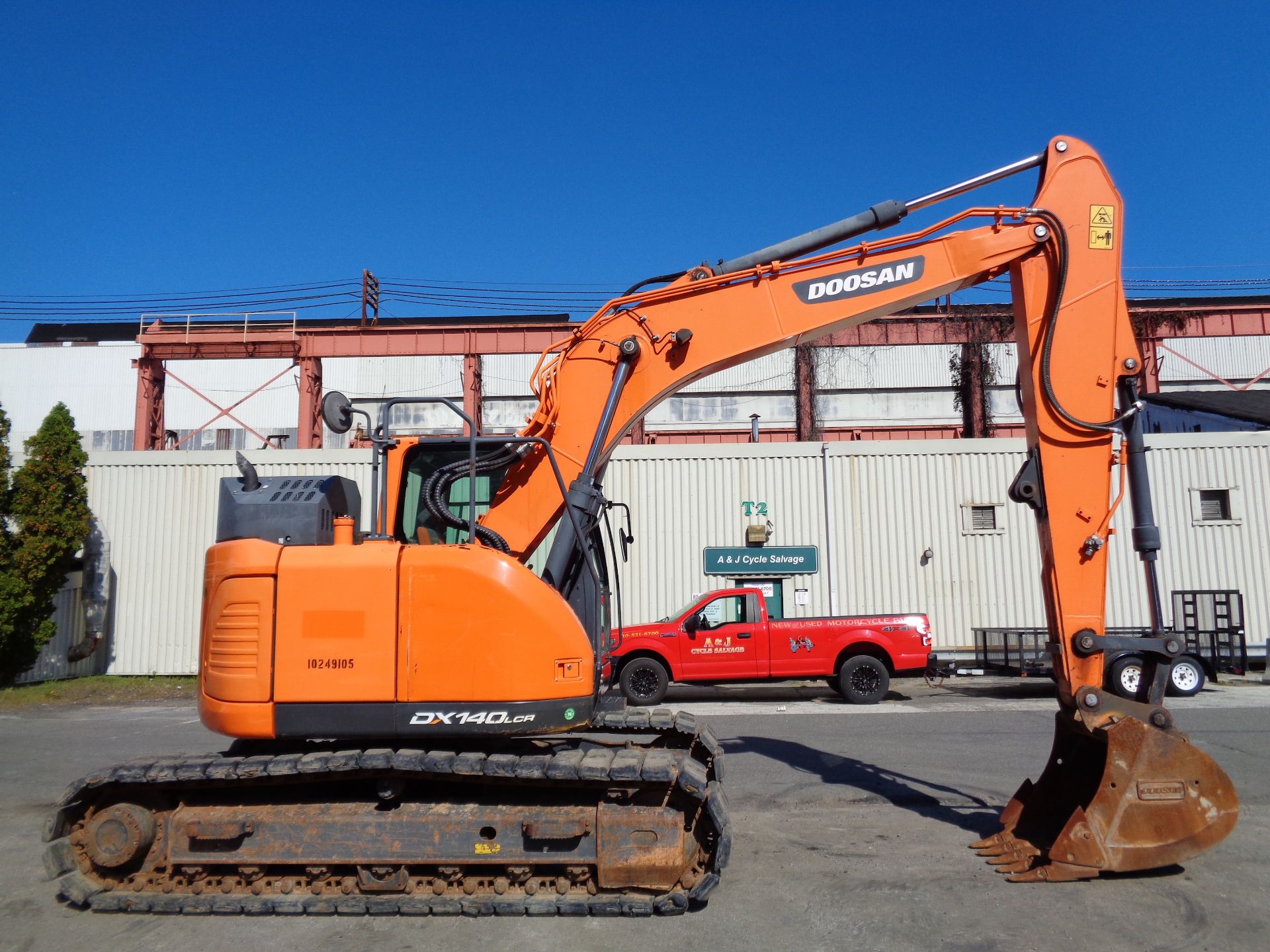 2018 Doosan DX140LCR-5 Hydraulic Excavator - Image 8 of 11