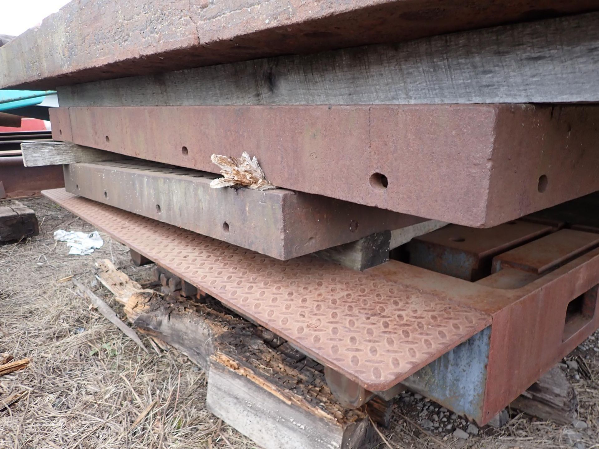 Acorn Type Welding Platen 86" x 61" x 6" high 1-7/8" square holes This item will have an additional - Image 24 of 24