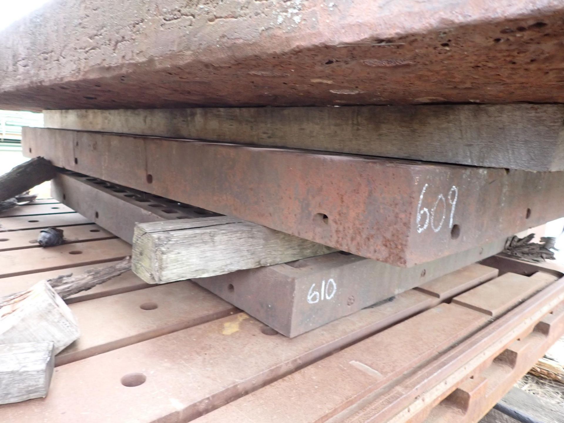 Acorn Type Welding Platen 86" x 61" x 6" high 1-7/8" square holes This item will have an additional - Image 3 of 24