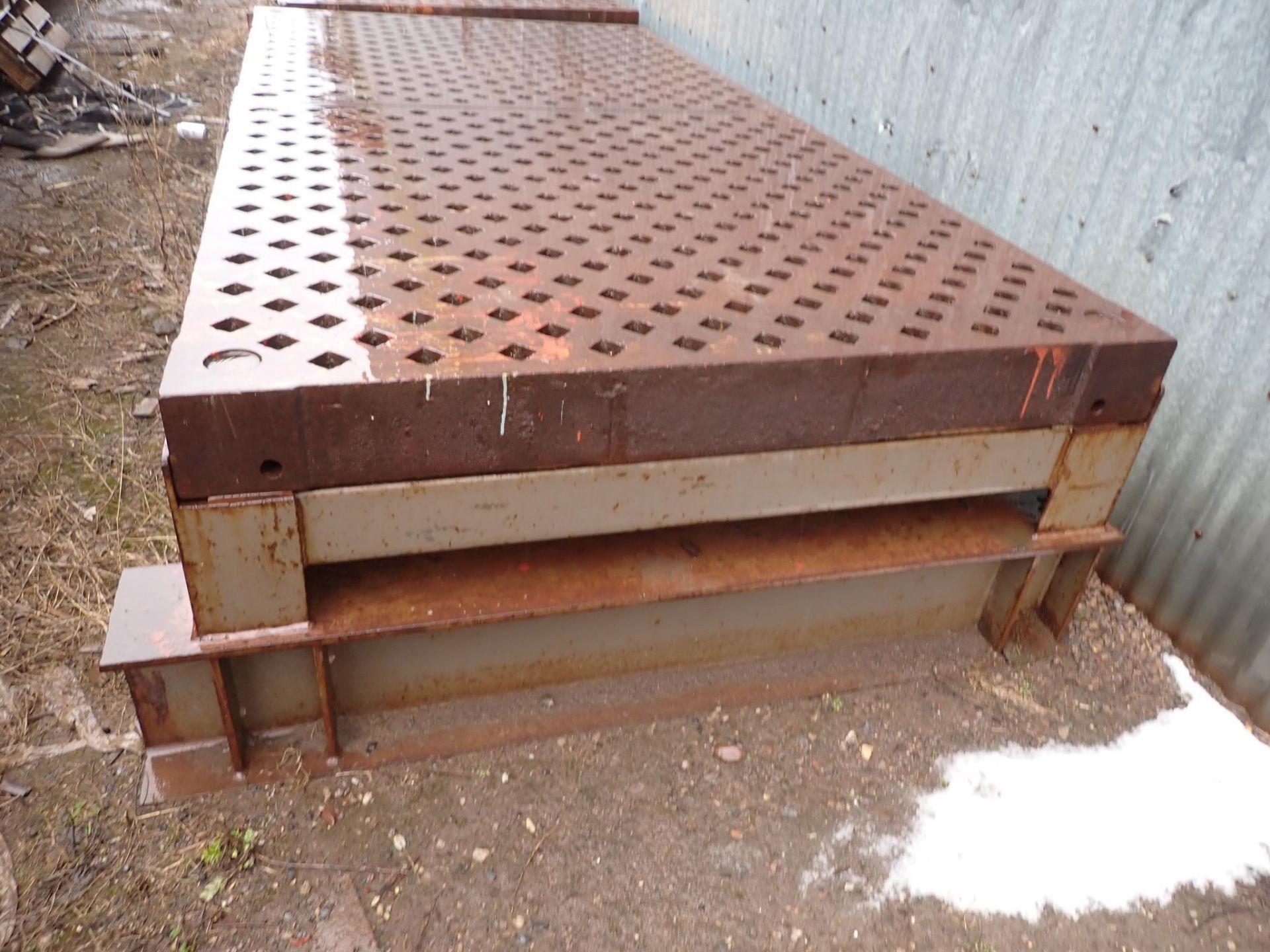 Acorn Style Welding Platen Table,120" x 60" x 6", 26.5" work height, 1-5/8" square holes This item w - Image 4 of 12