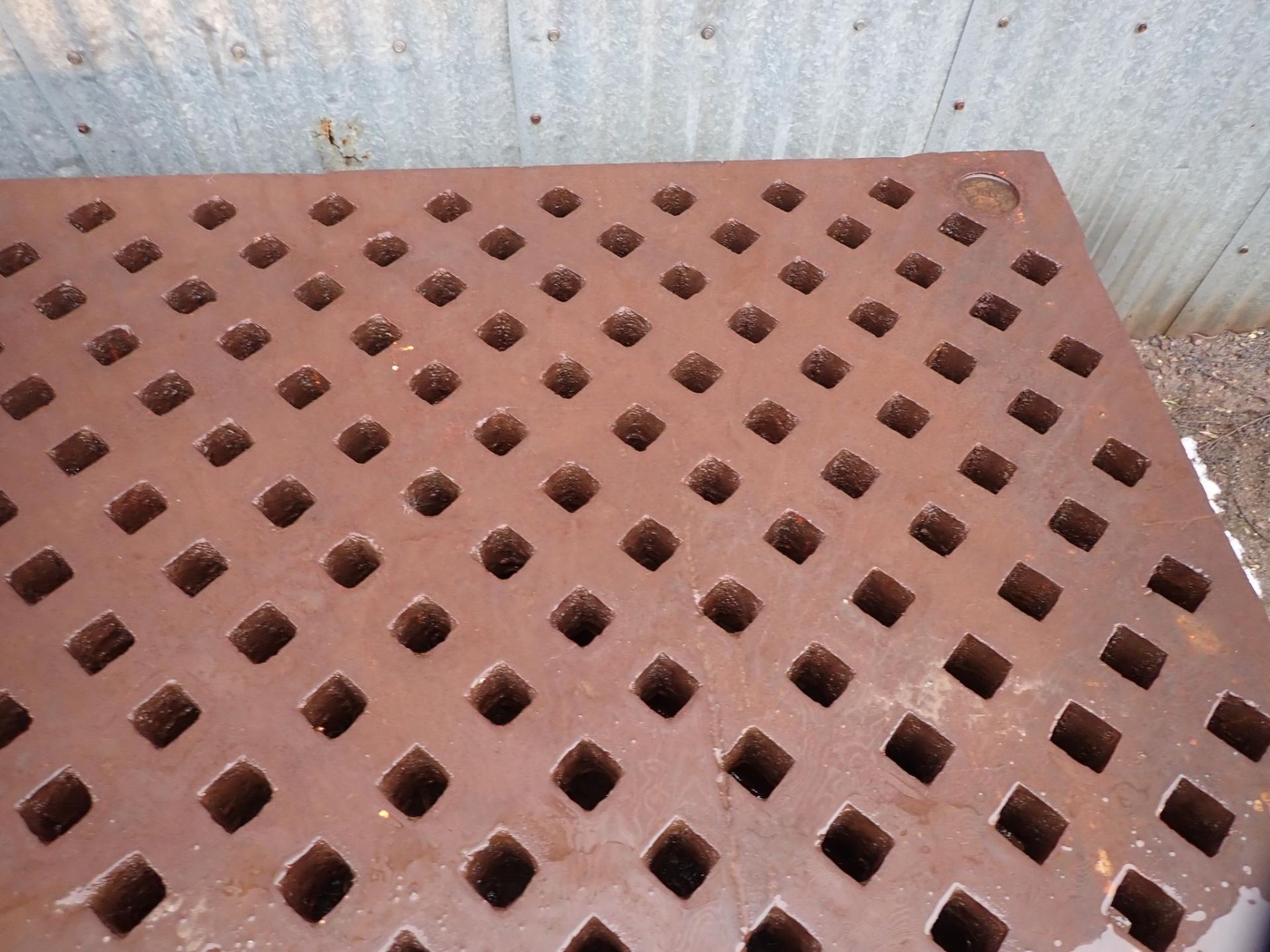 Acorn Style Welding Platen Table,120" x 60" x 6", 26.5" work height, 1-5/8" square holes This item w - Image 11 of 12