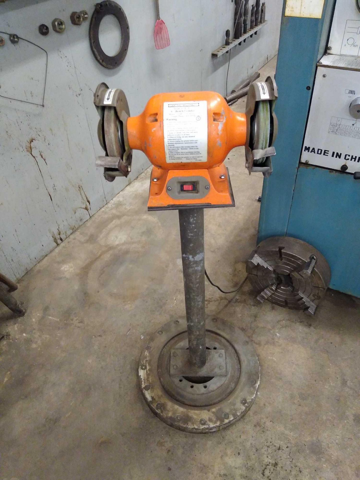 Central Machinery Model 39797 6" Pedestal Grinder Manufacturer: Central Machinery Model: 39797 Type: