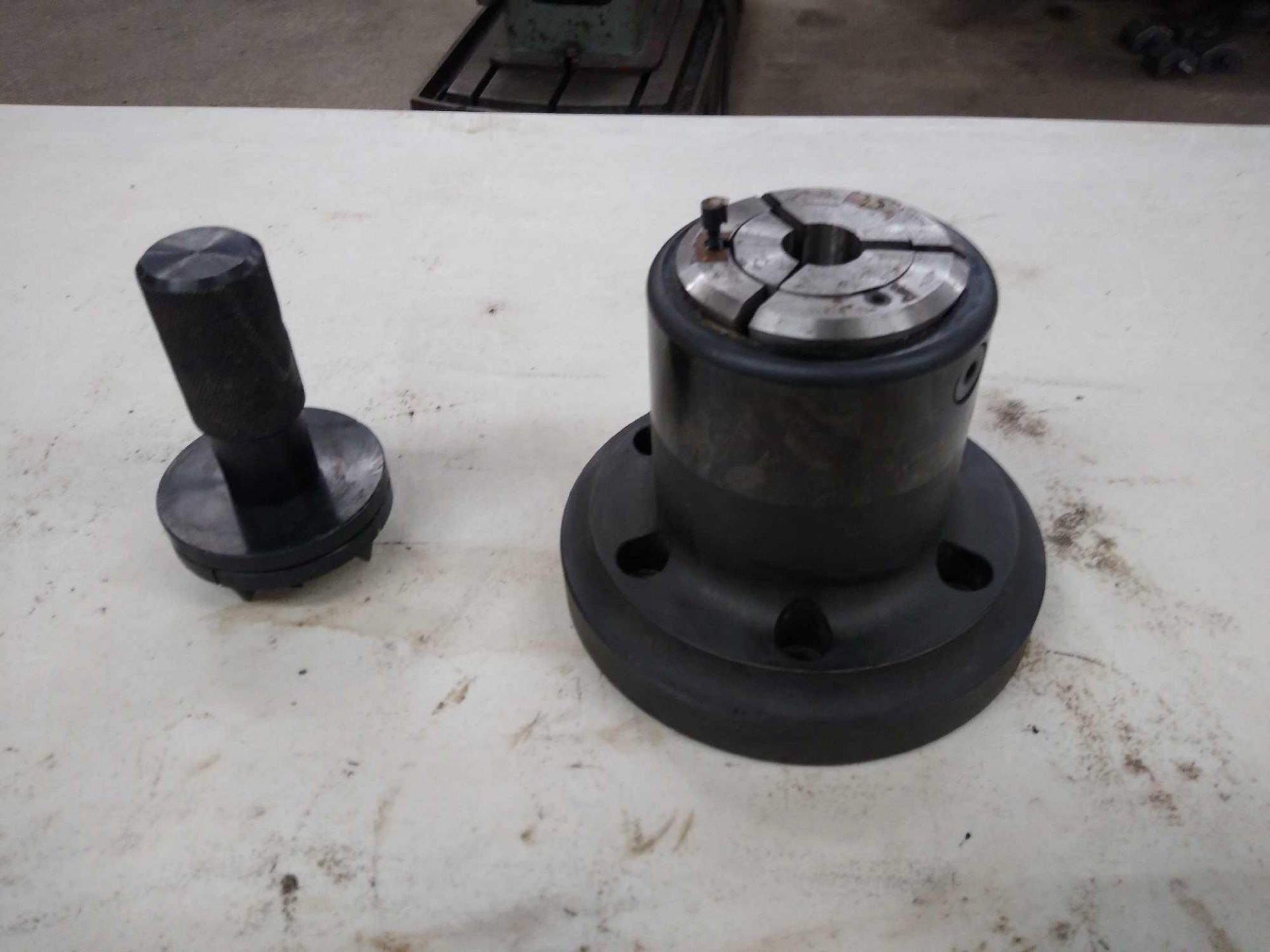 ATS A6-S20HS Pullback Collet Chuck with Hardinge S20 Key and Collet Pads