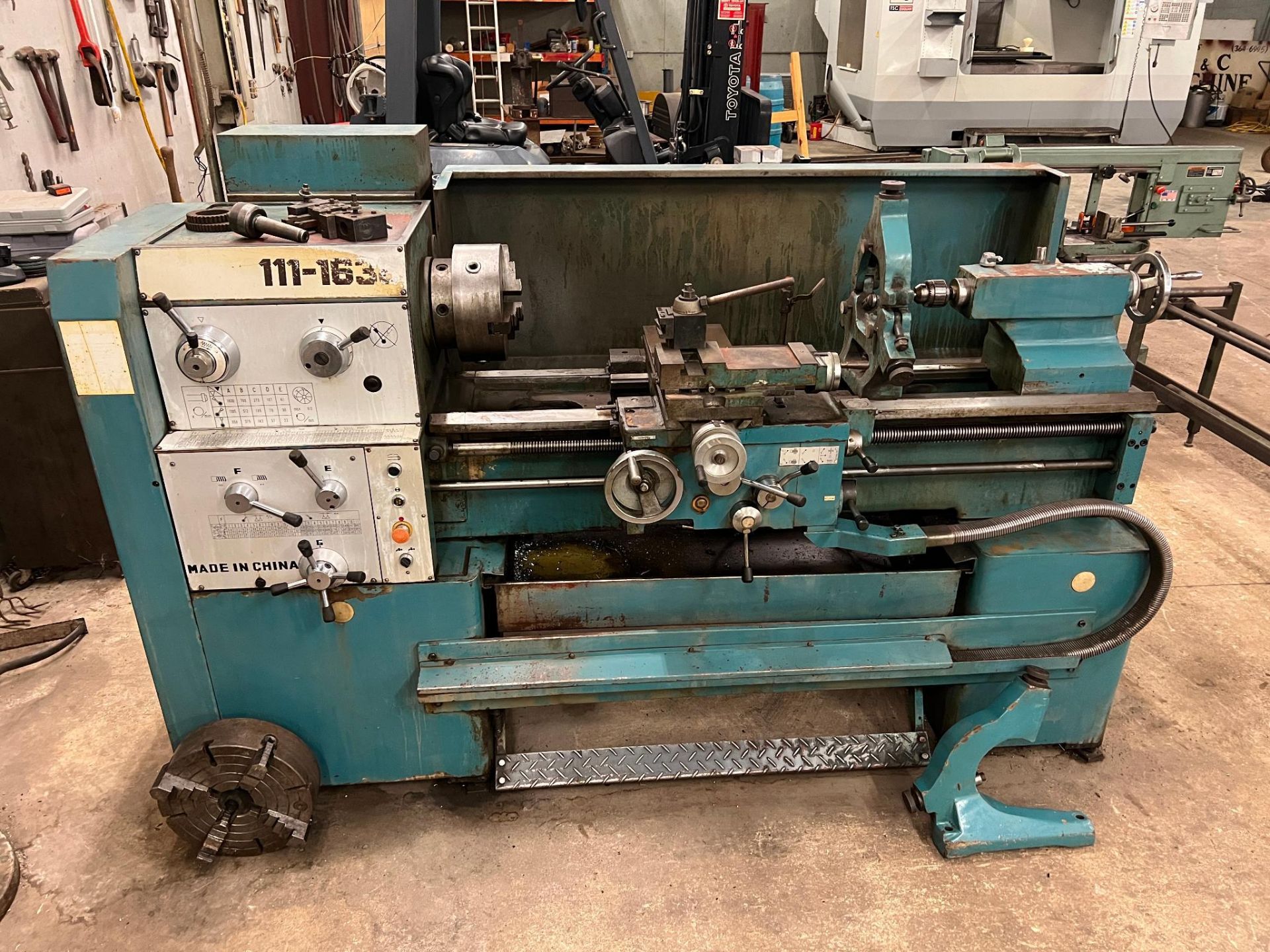 Enco Model 111-1638 Gap Bed Engine Lathe, Serial Number 4286, Swing Over Bed: 15.75″ (400mm) Distanc - Image 3 of 20