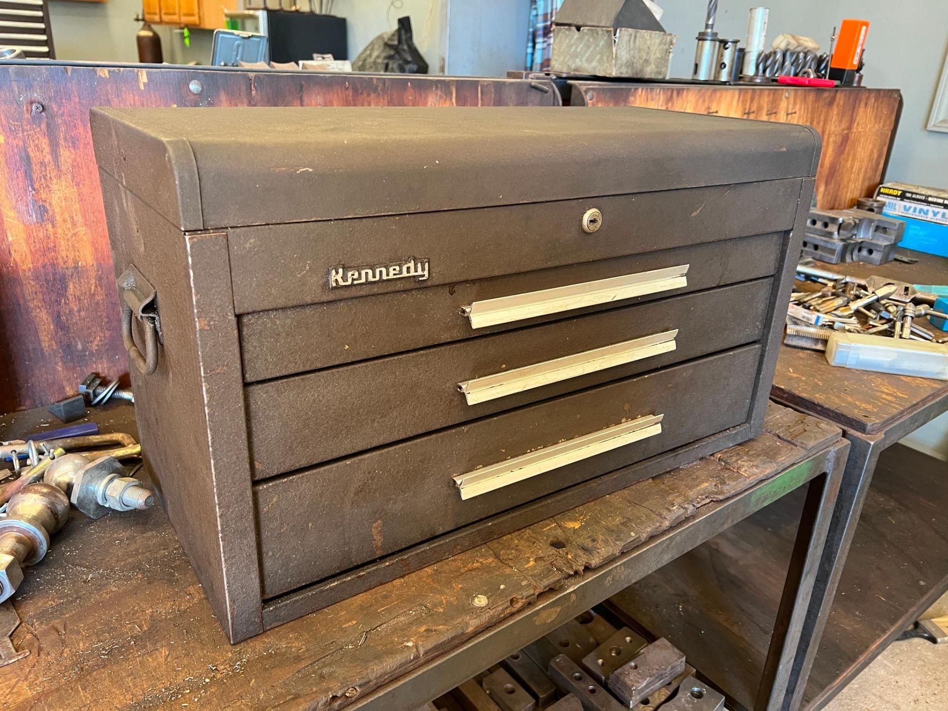 Kennedy Model 263-015030 3-Drawer Mechanics Chest (toolbox) with ALL CONTENTS. to include: Hand tool