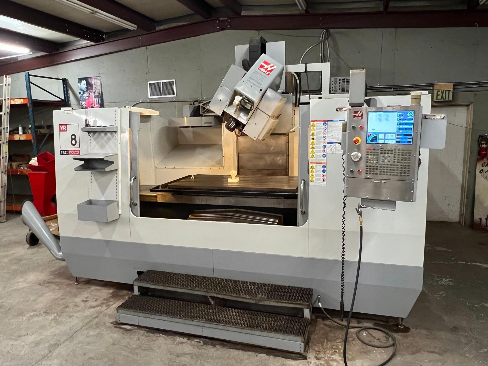 2007 Haas VR-8 5-Axis CNC Vertical Machining Center Serial Number: 1057089 X-Axis Travel: 64" Y-Axis