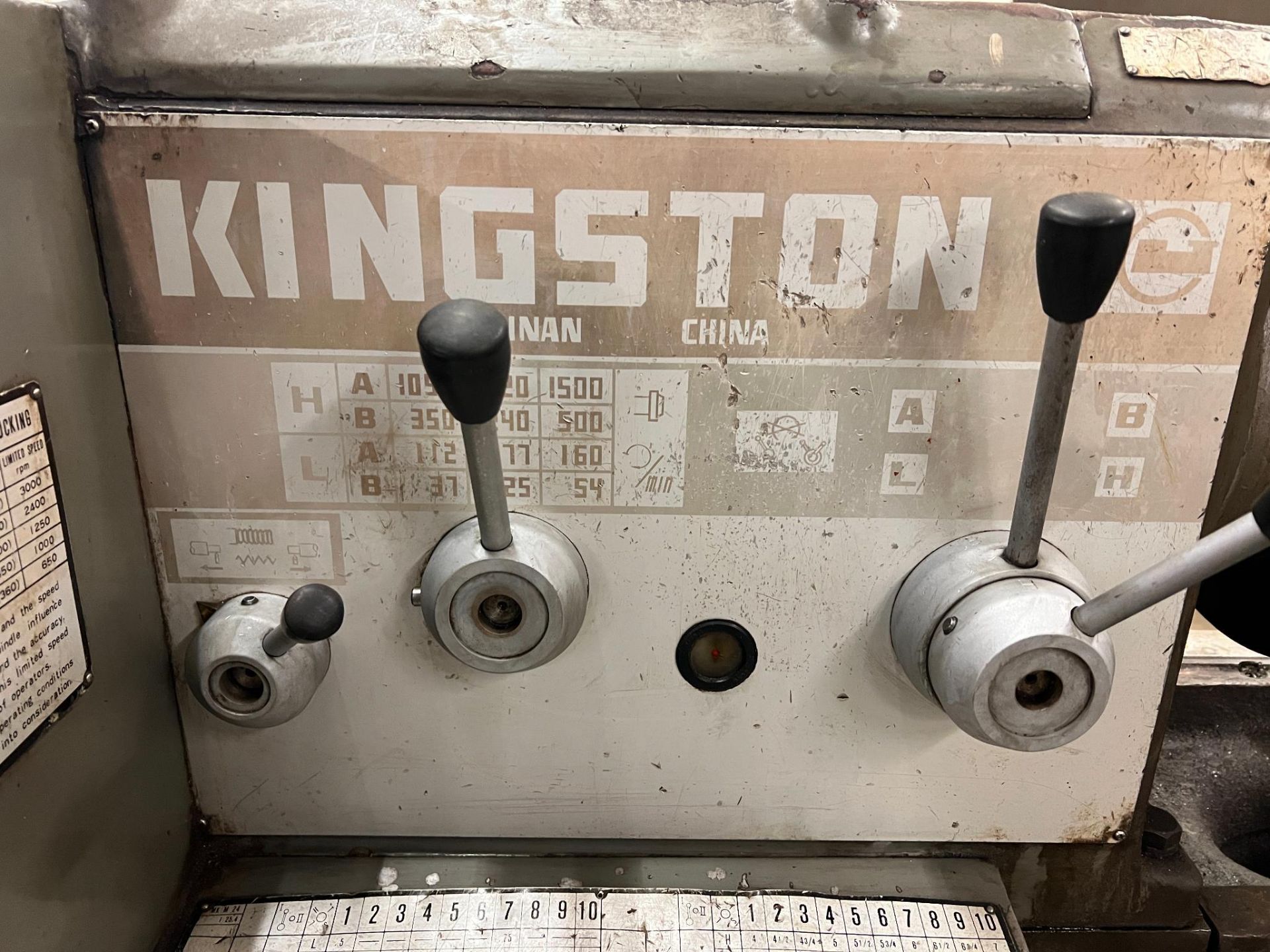 Kingston HLC-2180 (JIMK530x2000) Gap Bed Engine lathe Serial Number K3099715. 21" x 80" Swing over b - Image 15 of 21