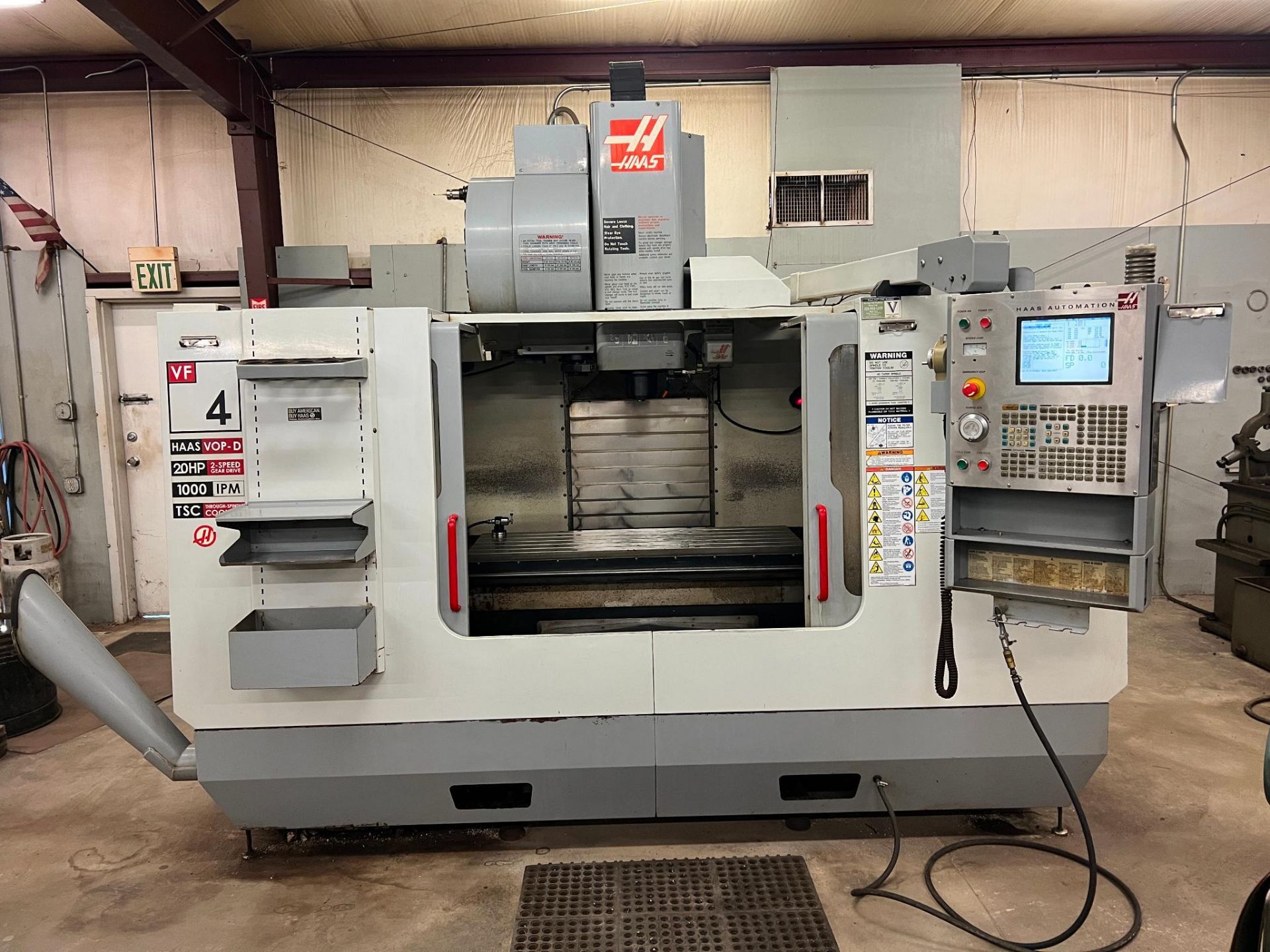 2005 Haas VF-4 VOP-D CNC Vertical Machining Center Serial Number: 42026 3-Axis Machine (4th axis car - Image 2 of 26