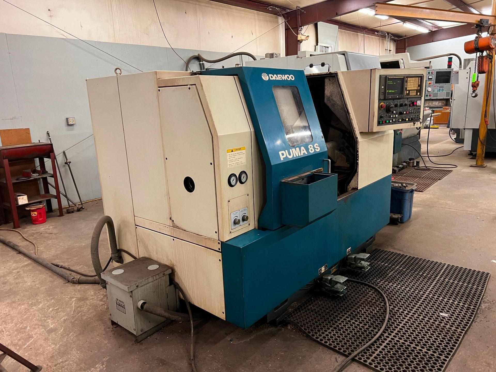 1996 Daewoo Puma 8S CNC Turning Center Serial Number PMBS8420. 2-Axis Machine Max Swing Over Bed: 19 - Image 7 of 33