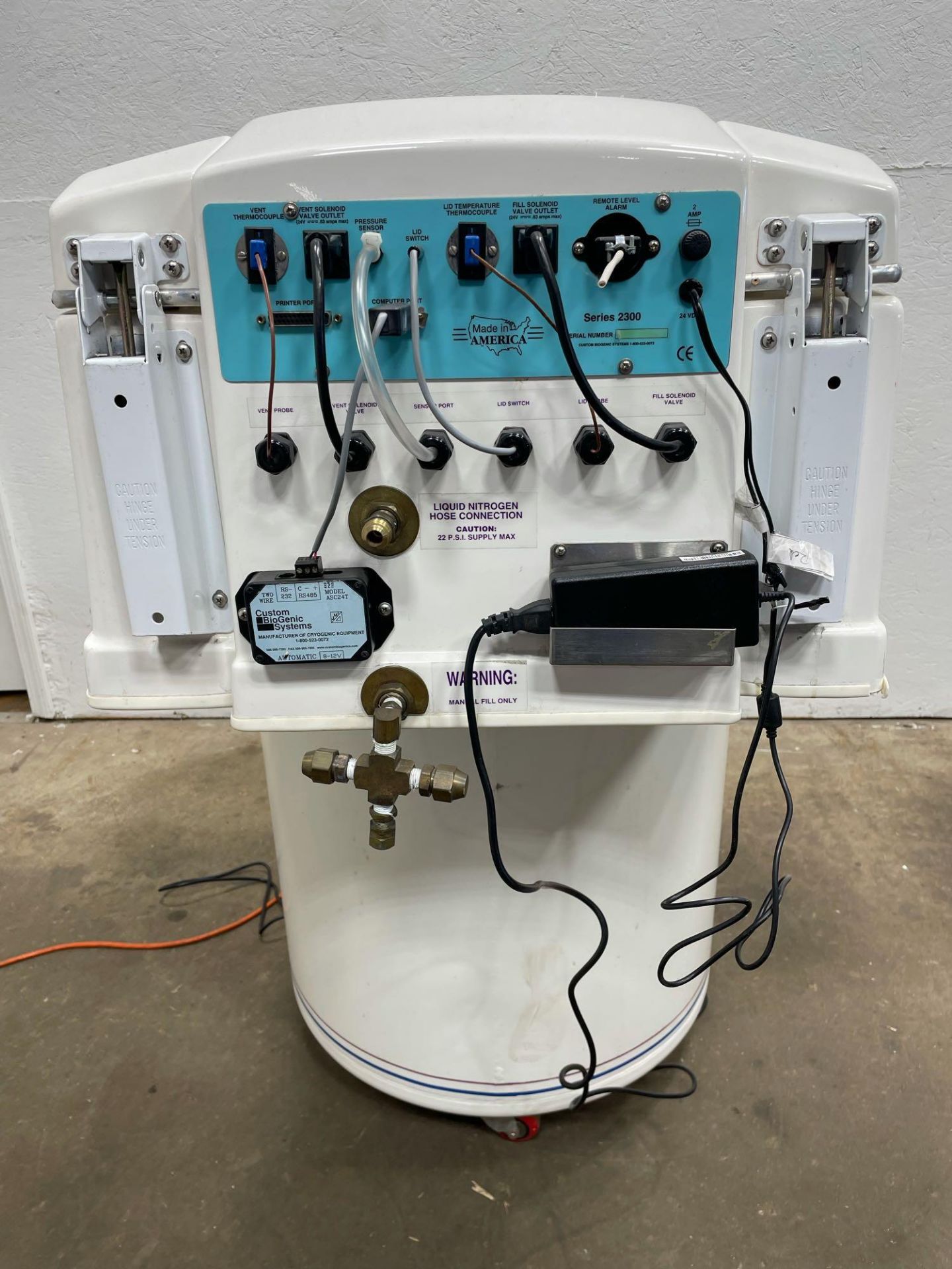 Custom BioGenic Systems CBS V-1500 Cryogenic Liquid Nitrogen Isothermal Freezer - Image 8 of 14