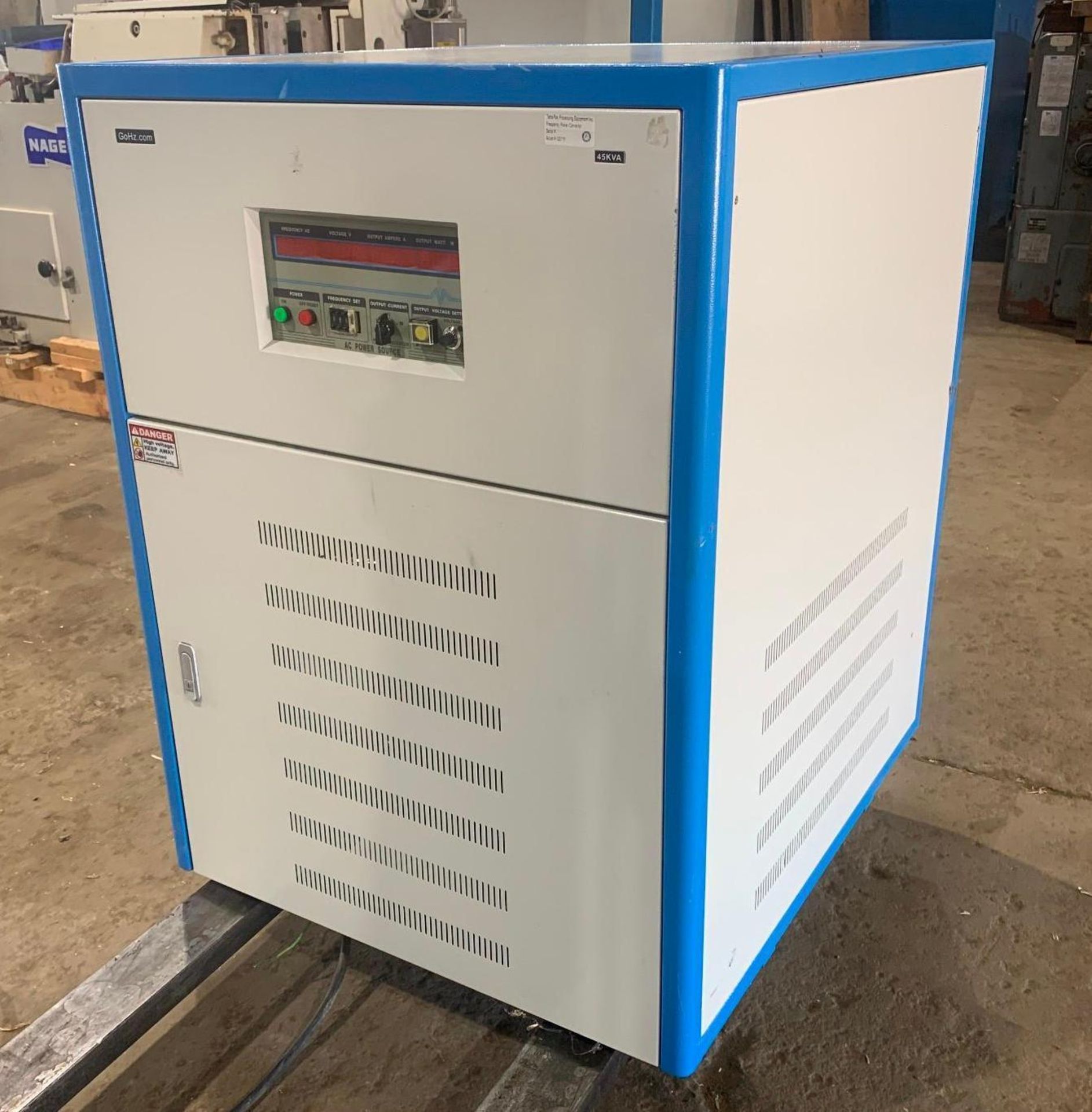 2018 GoHz Model HZ-50-3345 45KVA Frequency Converter Input 230V 50/60hz 3P 4W Output 0-520V 40.0-120