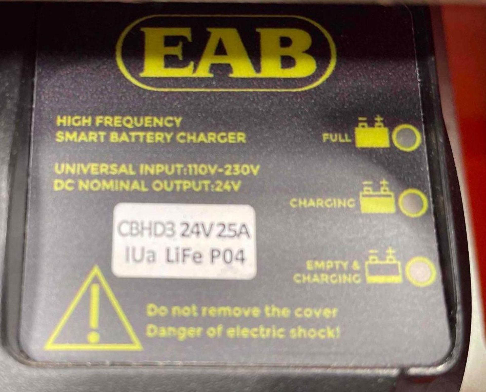 EAB Maxipower Lithium Ion Smart Battery Charger, #CBHD3 24V w/ 4 Batteries 120V - Image 13 of 14