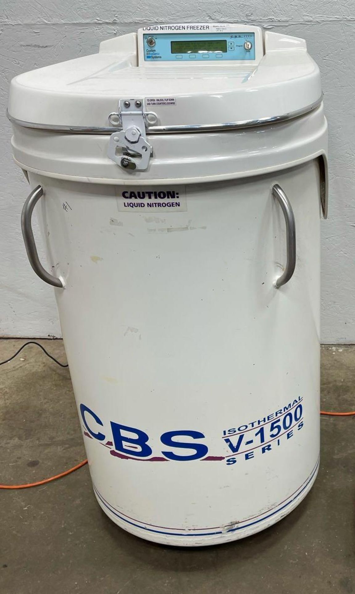 Custom BioGenic Systems CBS V-1500 Cryogenic Liquid Nitrogen Isothermal Freezer