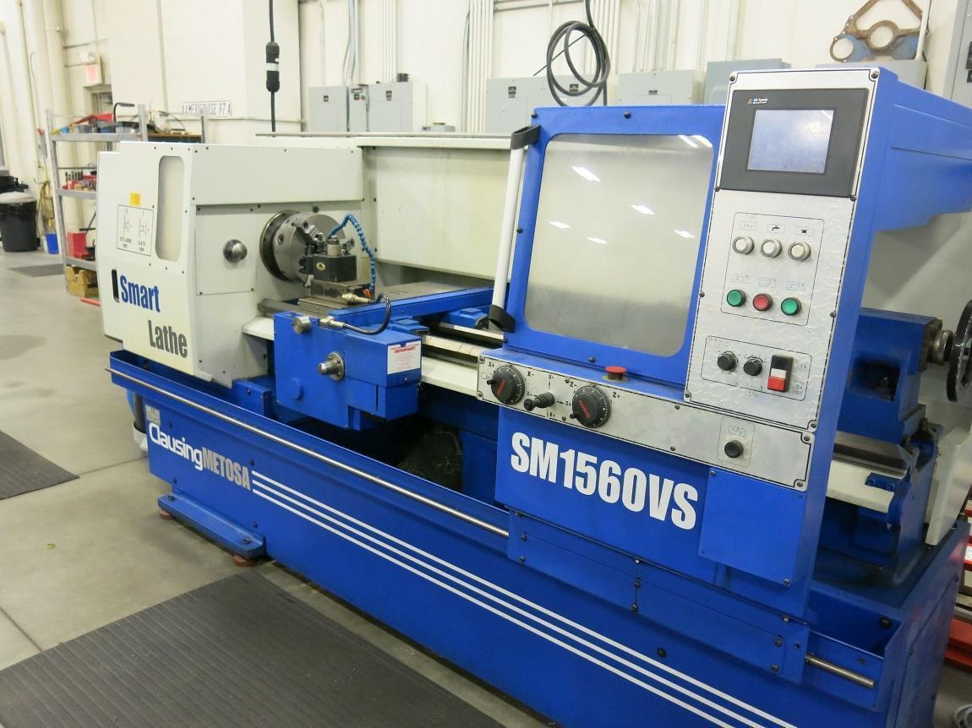 15" Clausing Metosa Smart SM1560VS CNC Engine Lathe, Capacity: 15' x 60", GE Fanuc Touch Panel Contr - Image 2 of 7