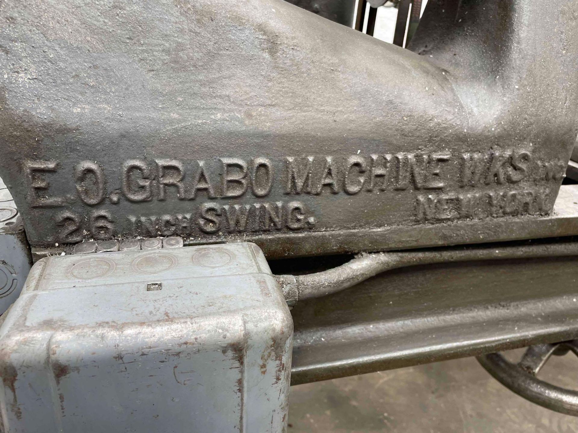 E.O.Grabo Machine Wks Spinning Lathe, 26 in Swing, 24 in Between Centers, 3 HP, 1 Phase, 208V $50 Ba - Image 17 of 18