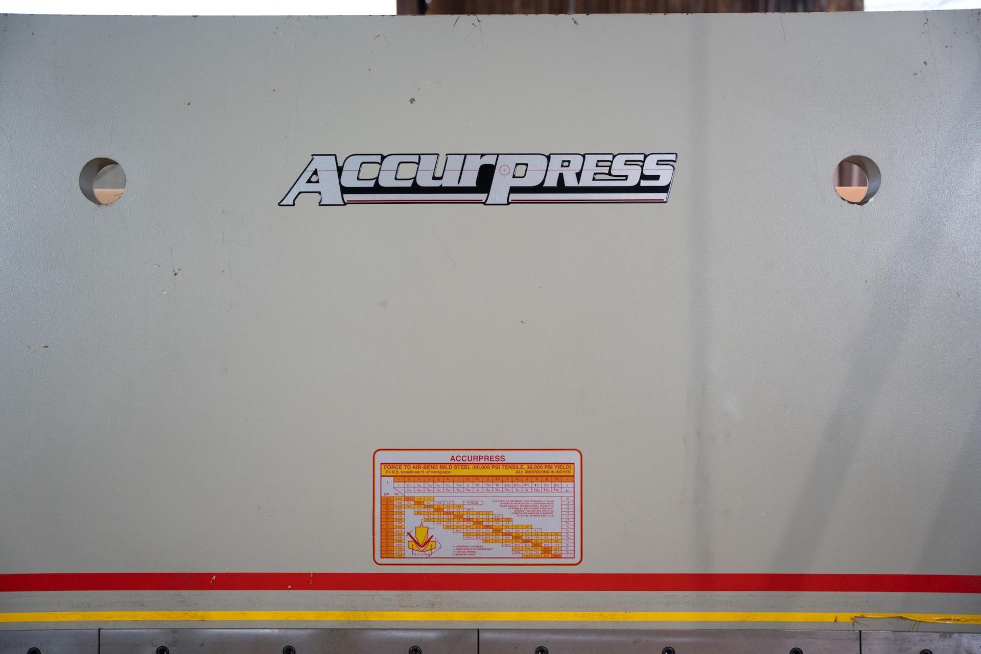 2018 Accurpress 713012 CNC Press Brake Serial Number 12968 Tons: 130 Bed Length: 12' Computer System - Image 20 of 27