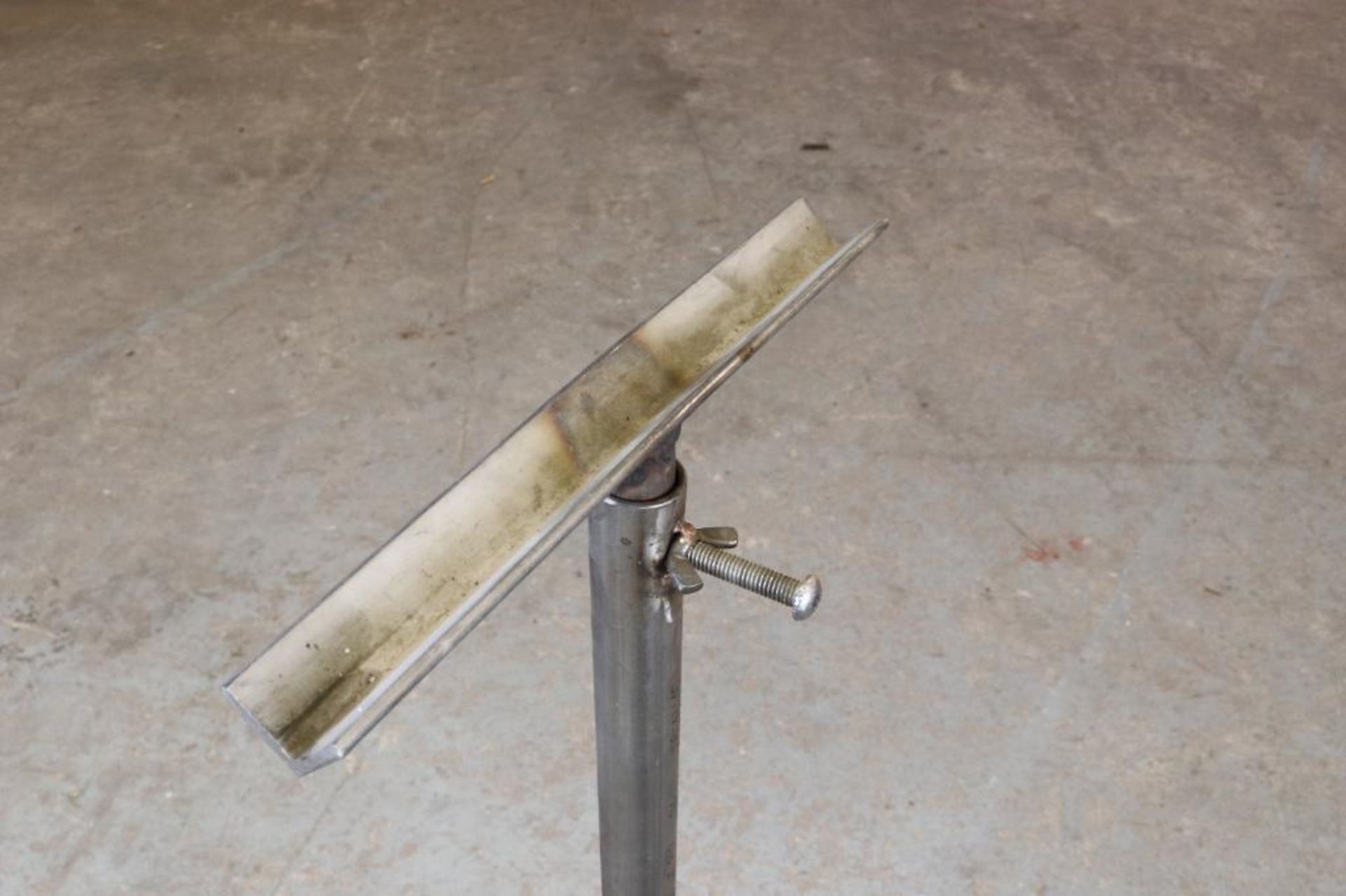 Rolling Metal Welding Table with Bottle Rack and Pipe Stand - Image 7 of 8