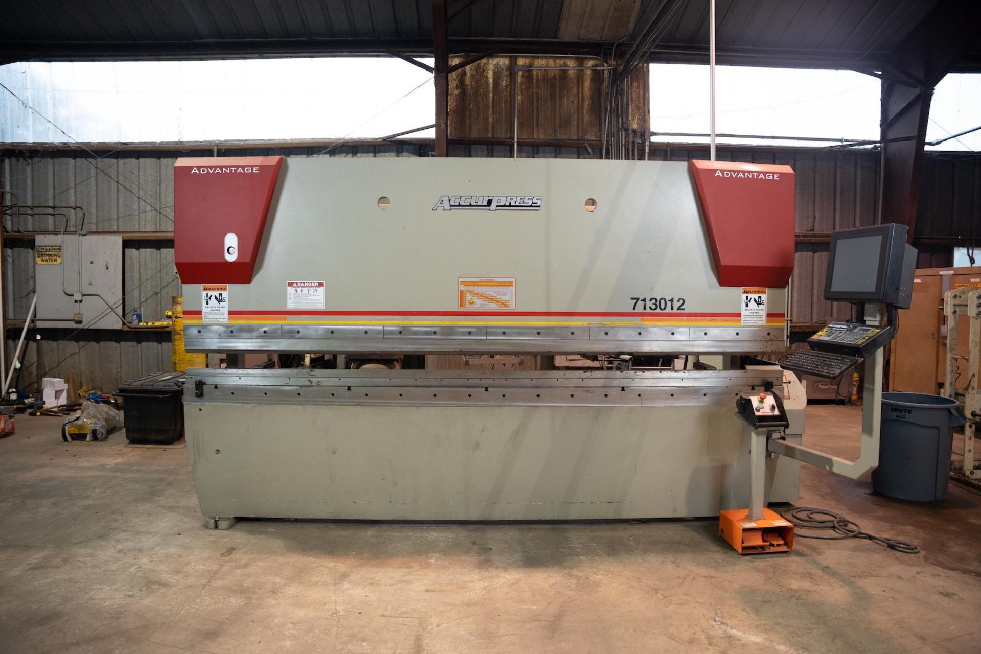 2018 Accurpress 713012 CNC Press Brake Serial Number 12968 Tons: 130 Bed Length: 12' Computer System - Image 7 of 27