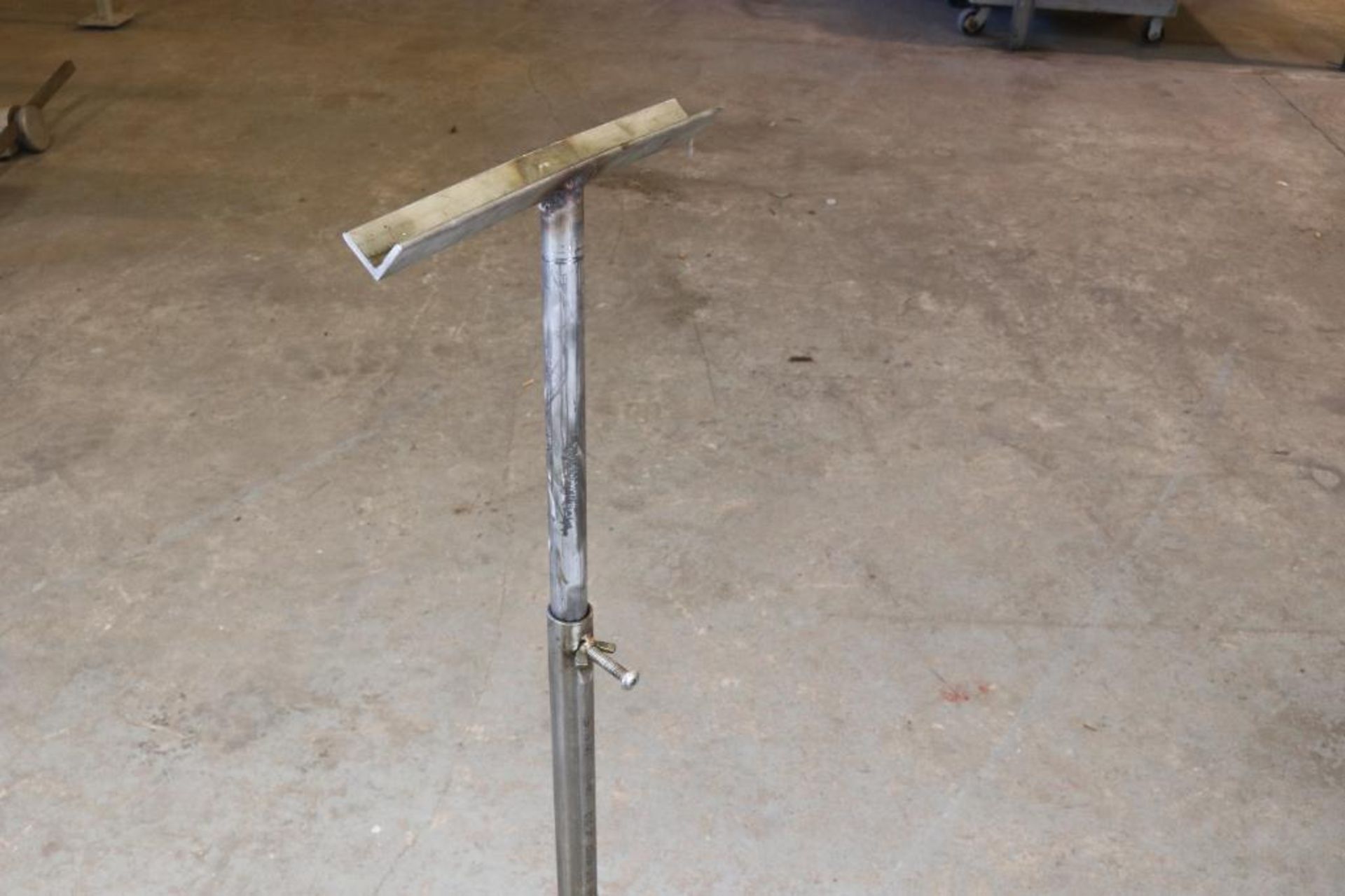 Rolling Metal Welding Table with Bottle Rack and Pipe Stand - Image 8 of 8