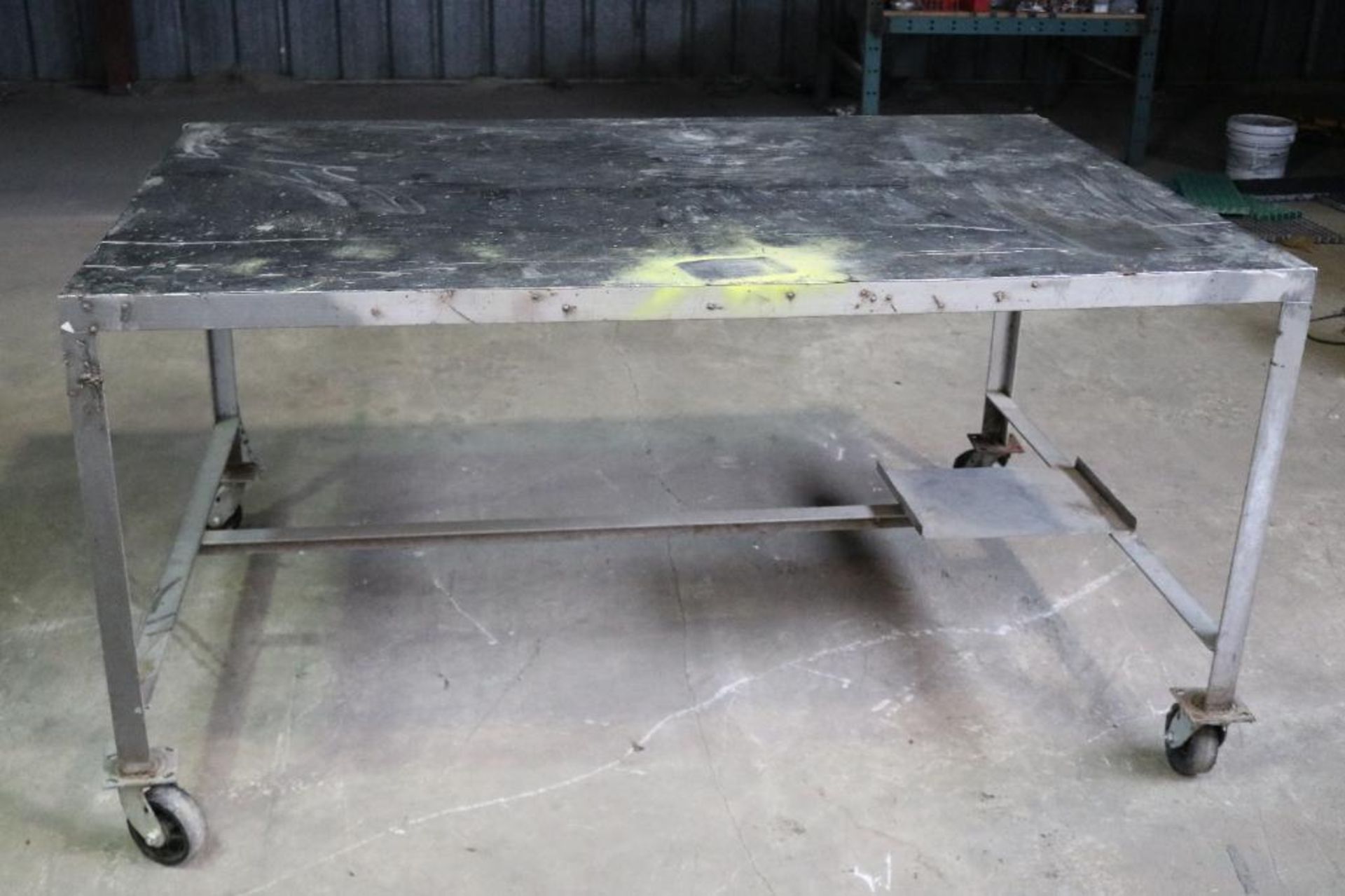 Stainless Steel Table 6' X 4' X 3' on Wheels