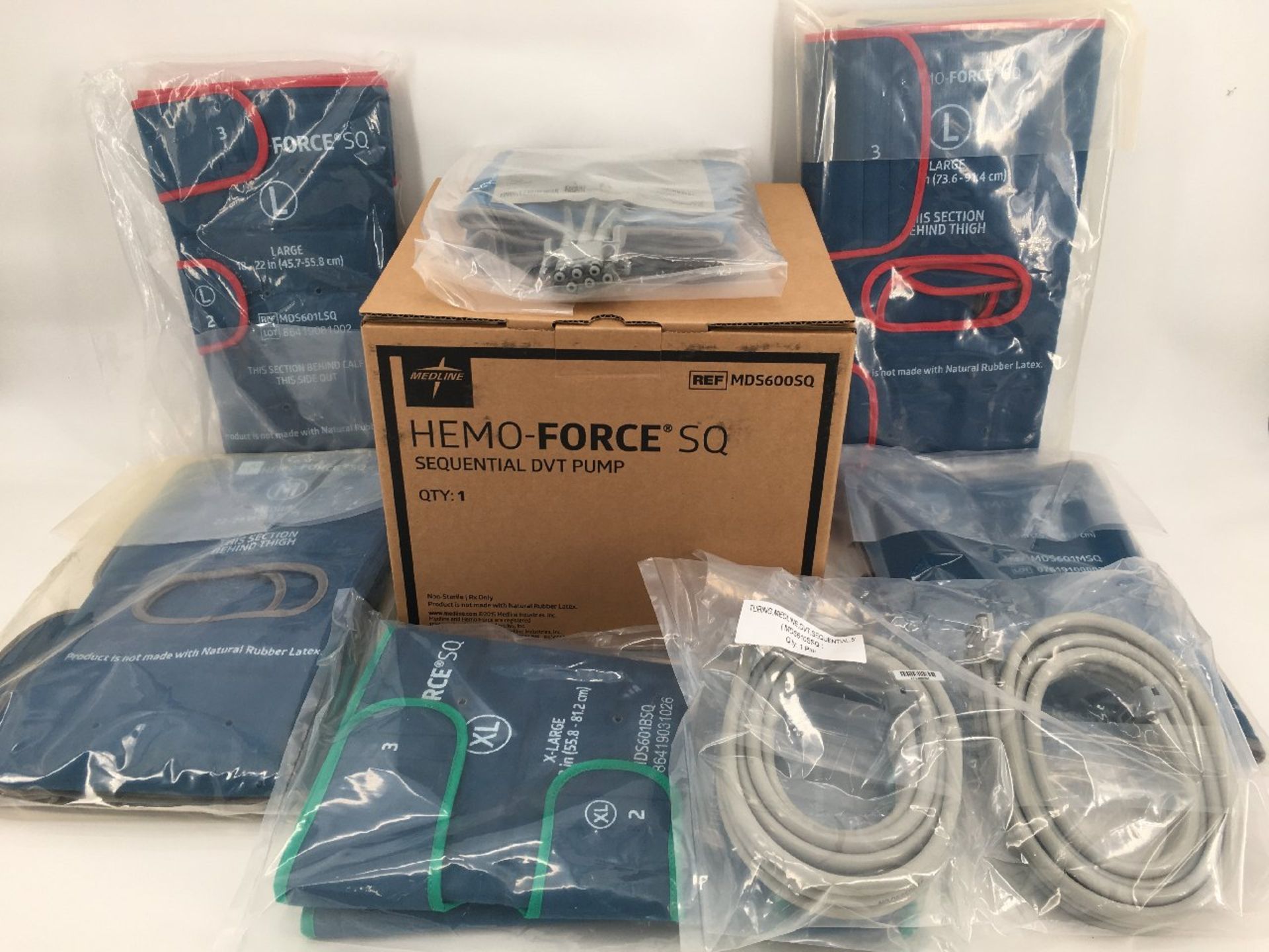 Medline Hemo-Force MDS600SQ Sequential DVT Pumps w/Accessories - Image 2 of 3