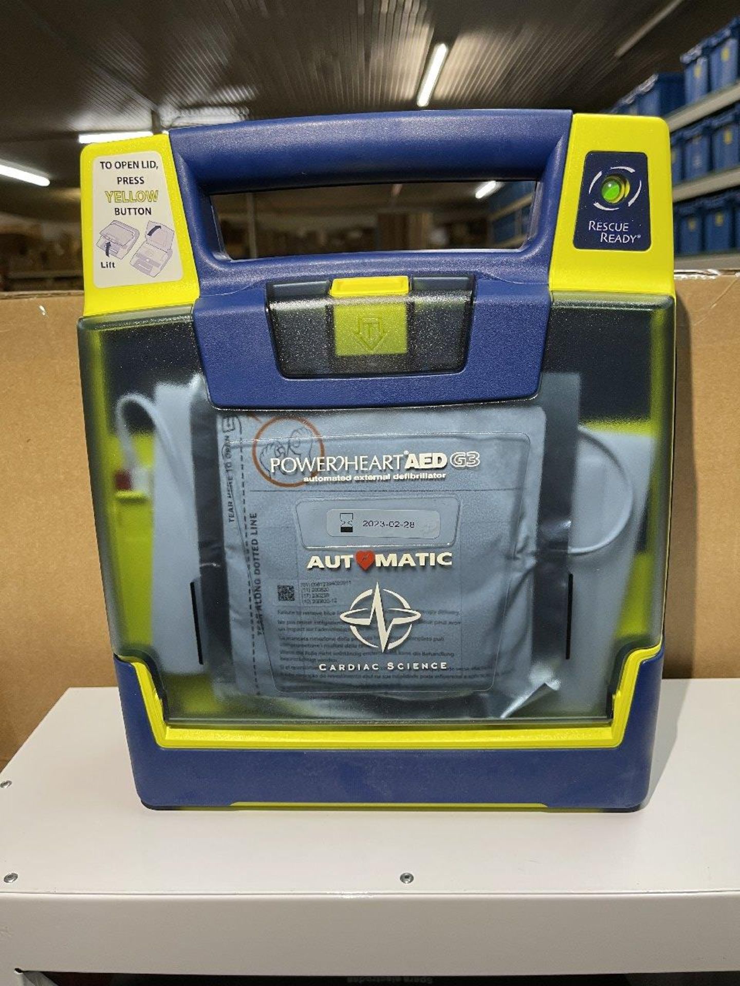 Cardiac Science Powerheart AED G3 Defibrillator w/Wall Cabinet - Image 3 of 5